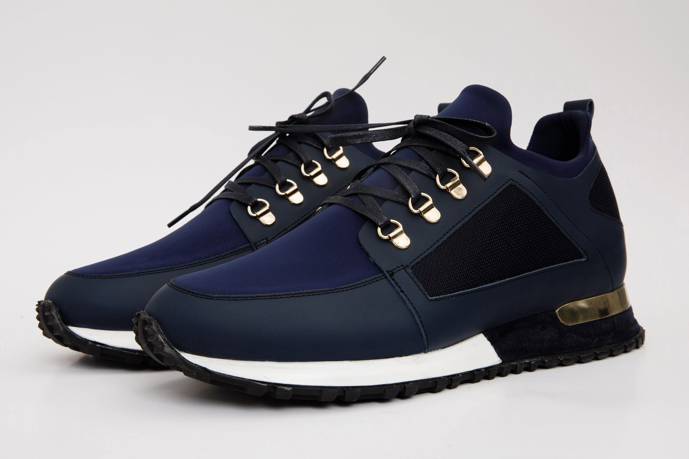 Responsive bounce Weatherproof Coating The Emir Navy Leather Men Sneaker