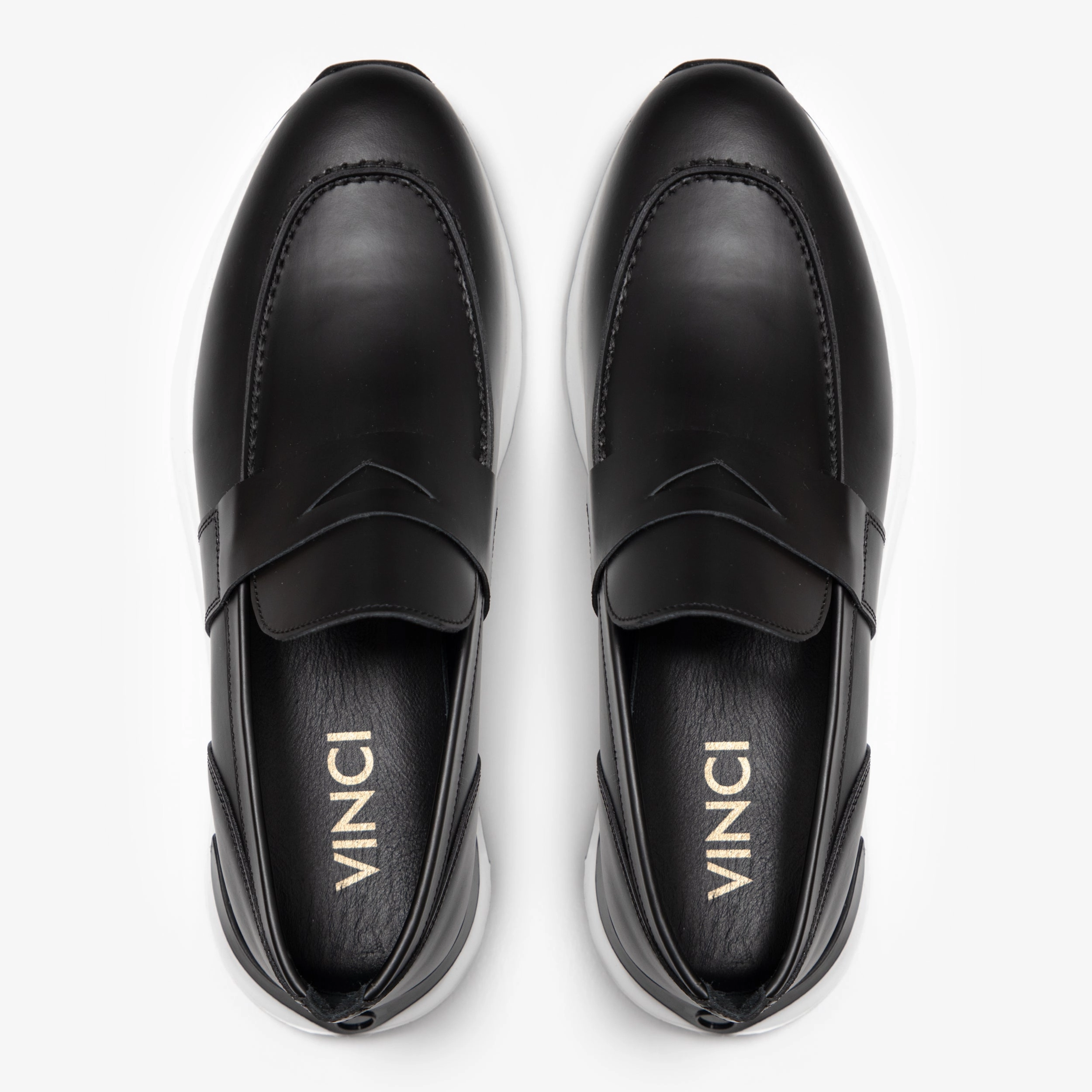 Hypergrip Technology The Lara Black Leather Men Sneaker