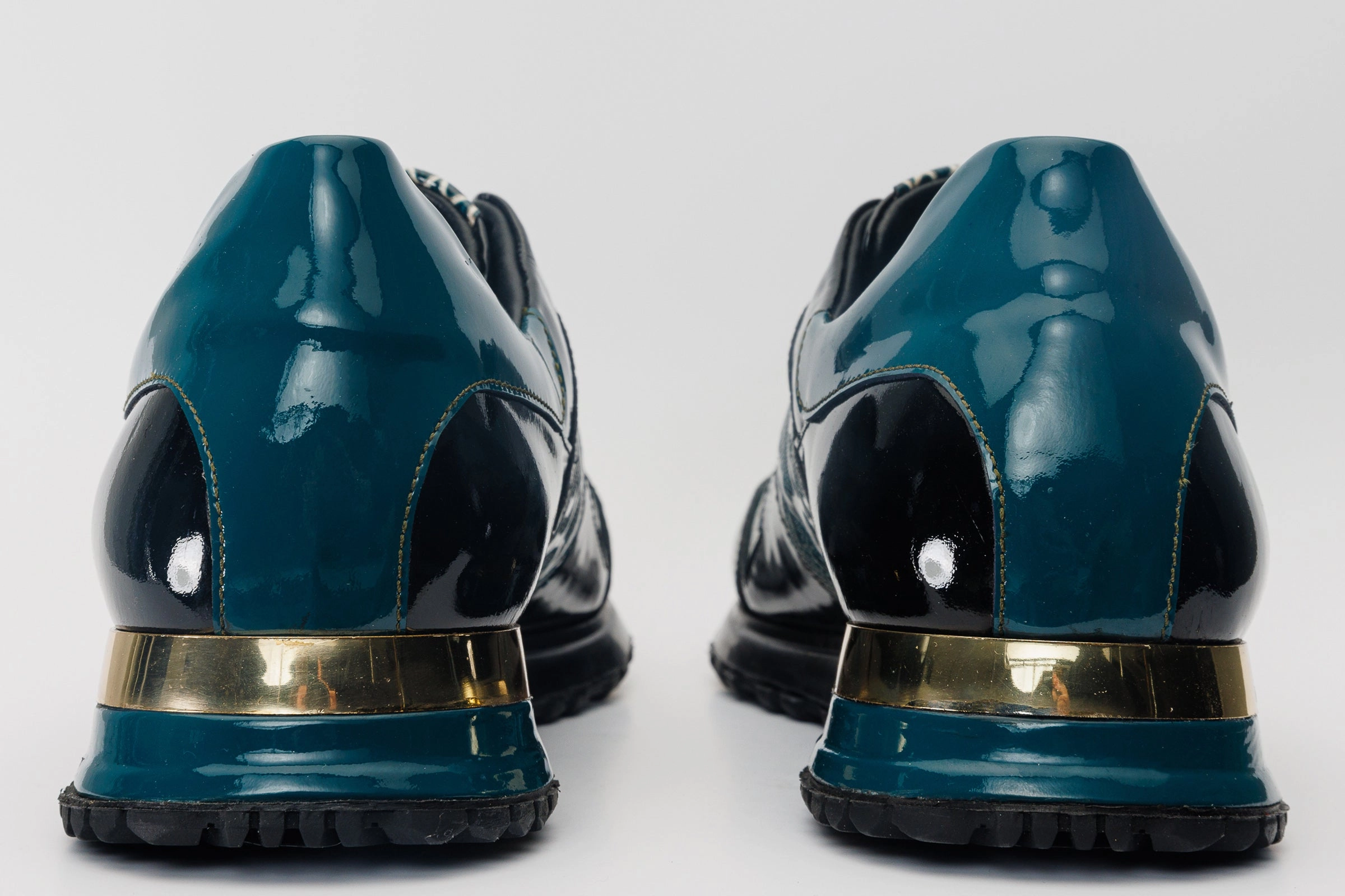 The Milano Snk Green Leather Men Sneaker Weather Resistant Finish Perforated Airflow Zones