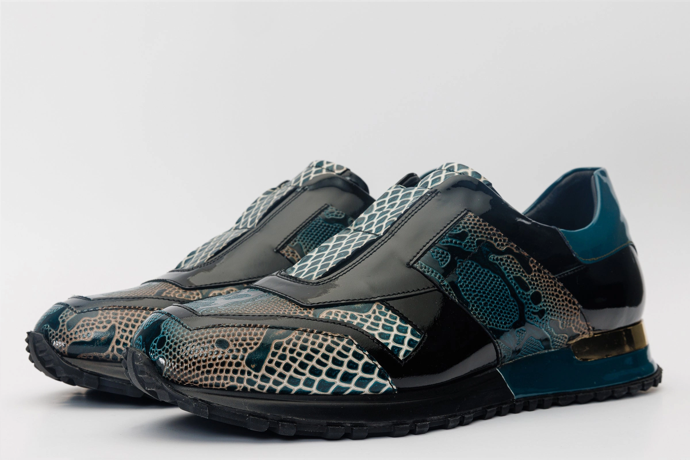 The Milano Snk Green Leather Men Sneaker Premium Sole Quick Fit