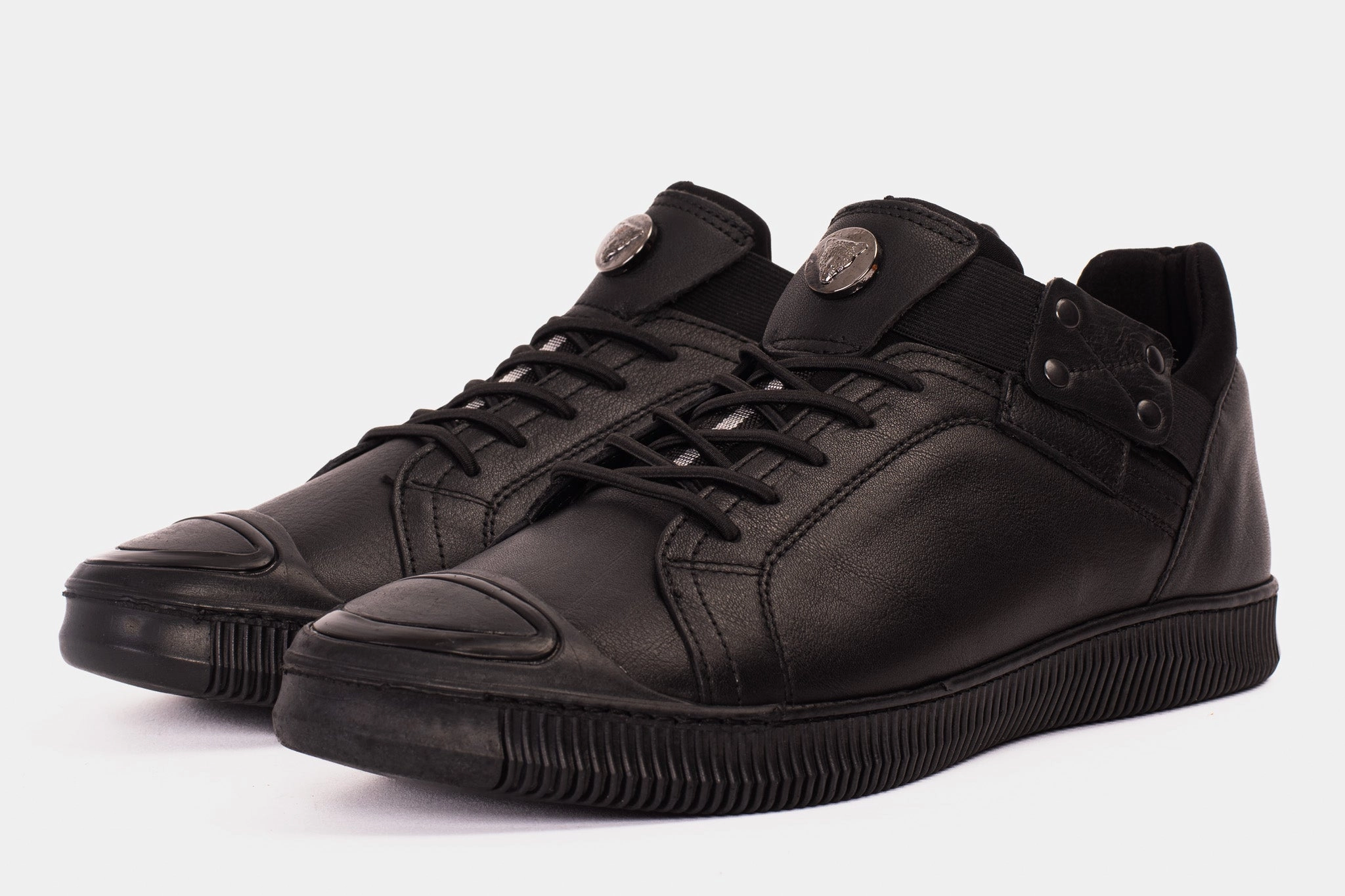 Lace Lock The Mumbai Black Leather Men Sneaker Final Sale!