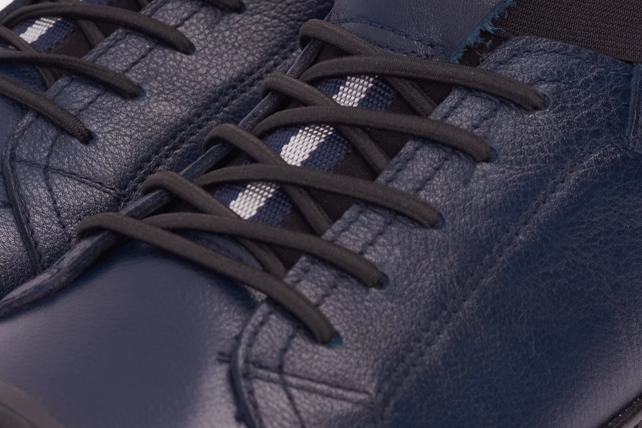 BreathableMesh Traction pattern The Mumbai Navy Blue Leather Men Sneaker Final Sale!