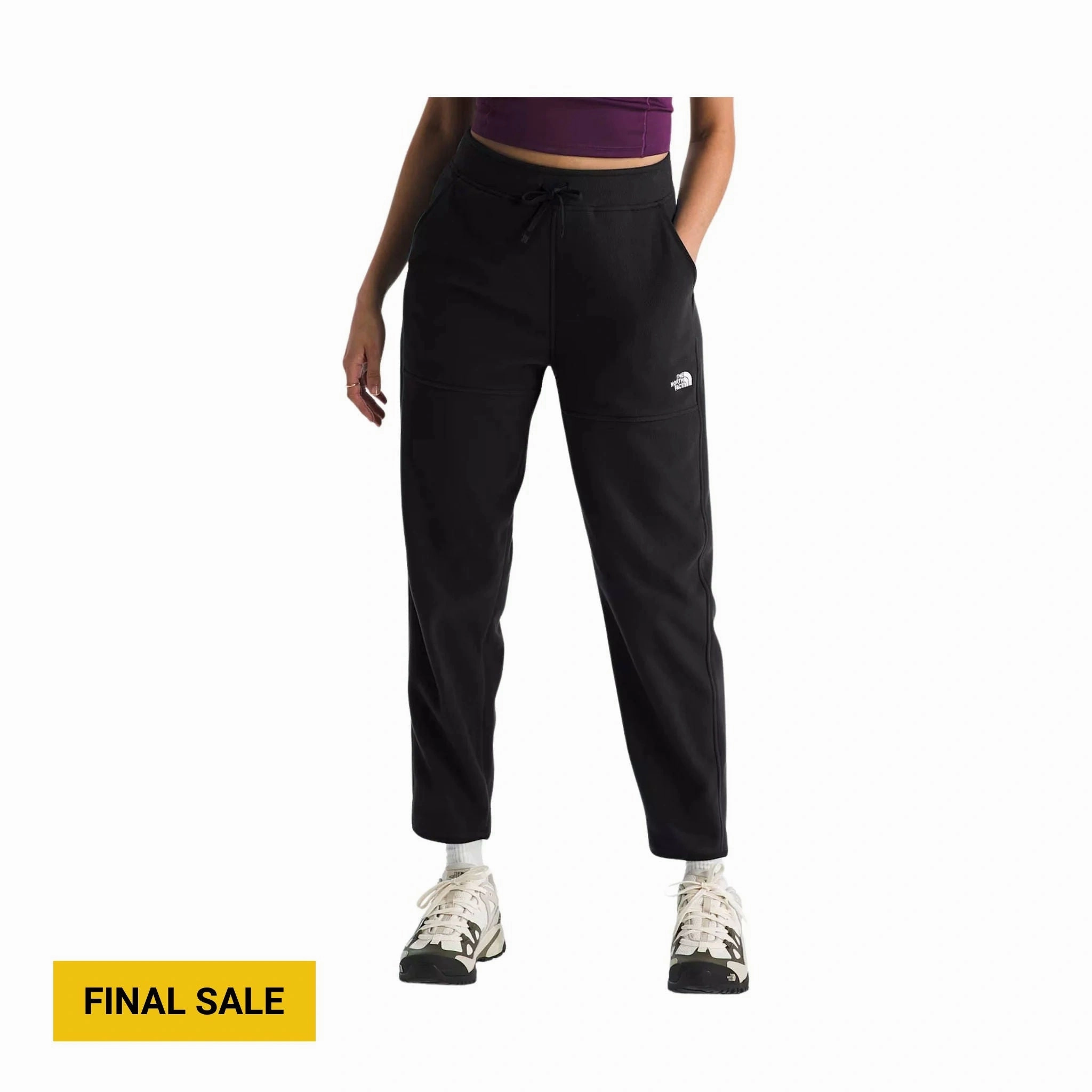 The North Face Women's Glacier Fleece Pants - Black All Purpose Fit NonSlipGrip
