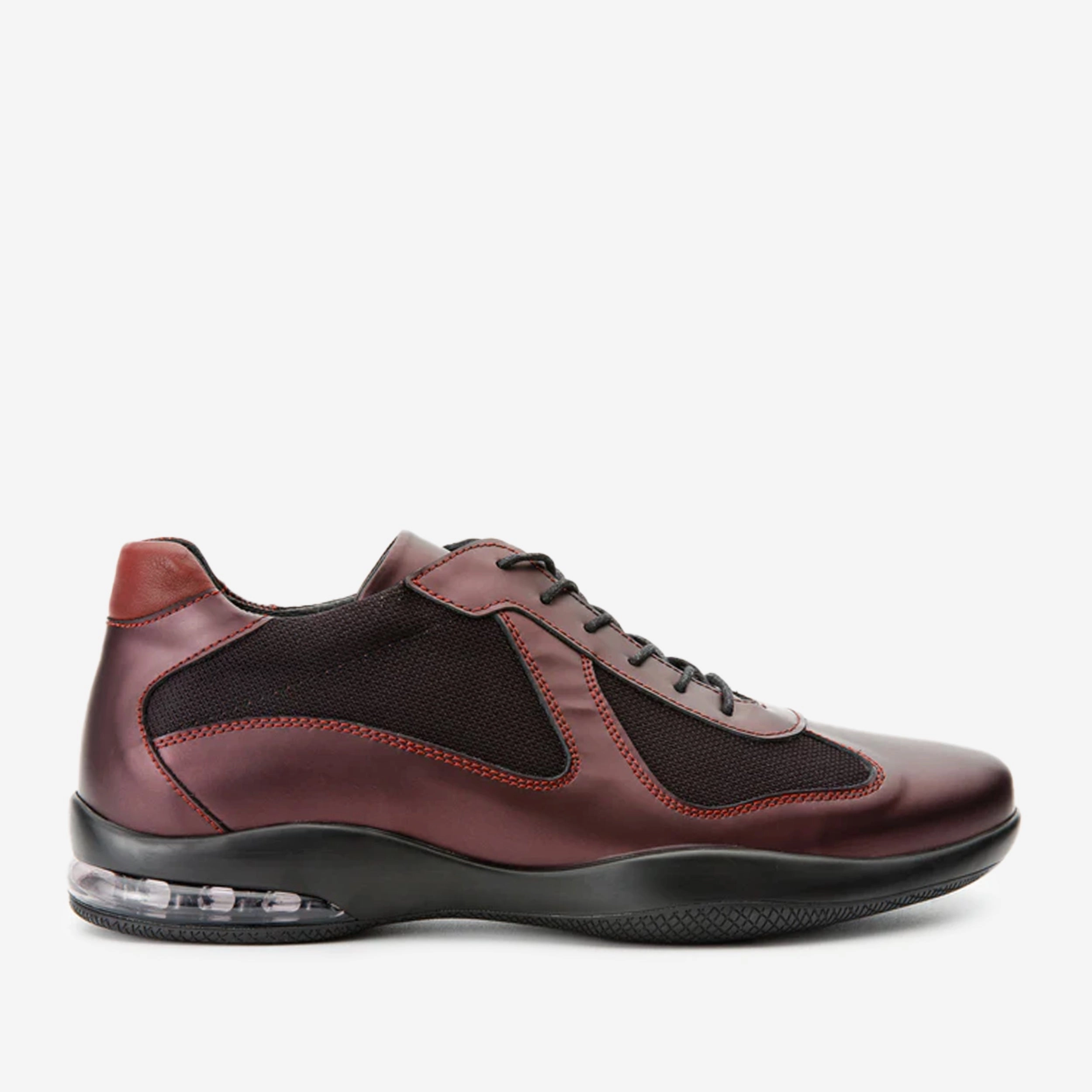 The Zona Burgundy Leather Men Sneaker Final Sale! Core training