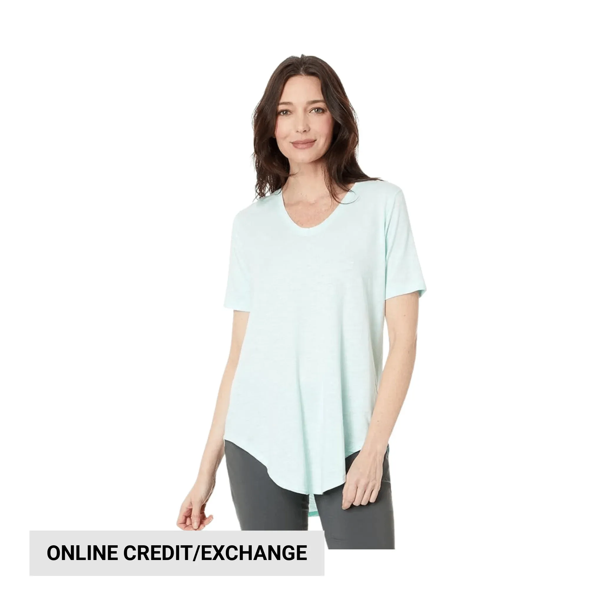 Tasc Women's Longline Boyfriend T Shirt - Serene Loose Blouse