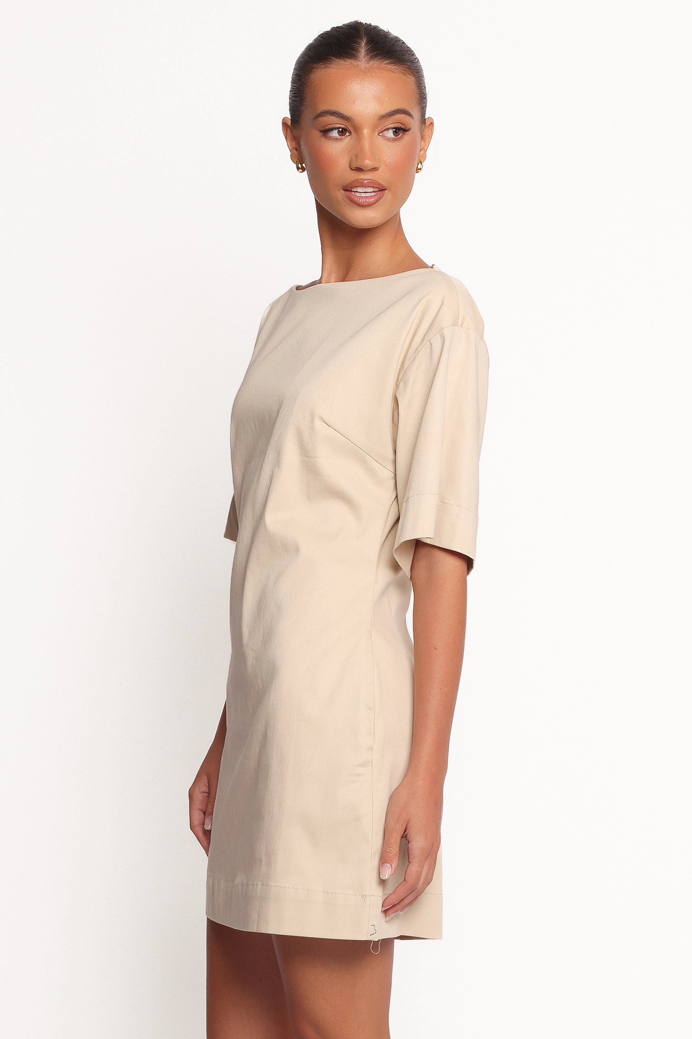 Fall Outfit Versatile Design Thorne Mini Dress - Beige