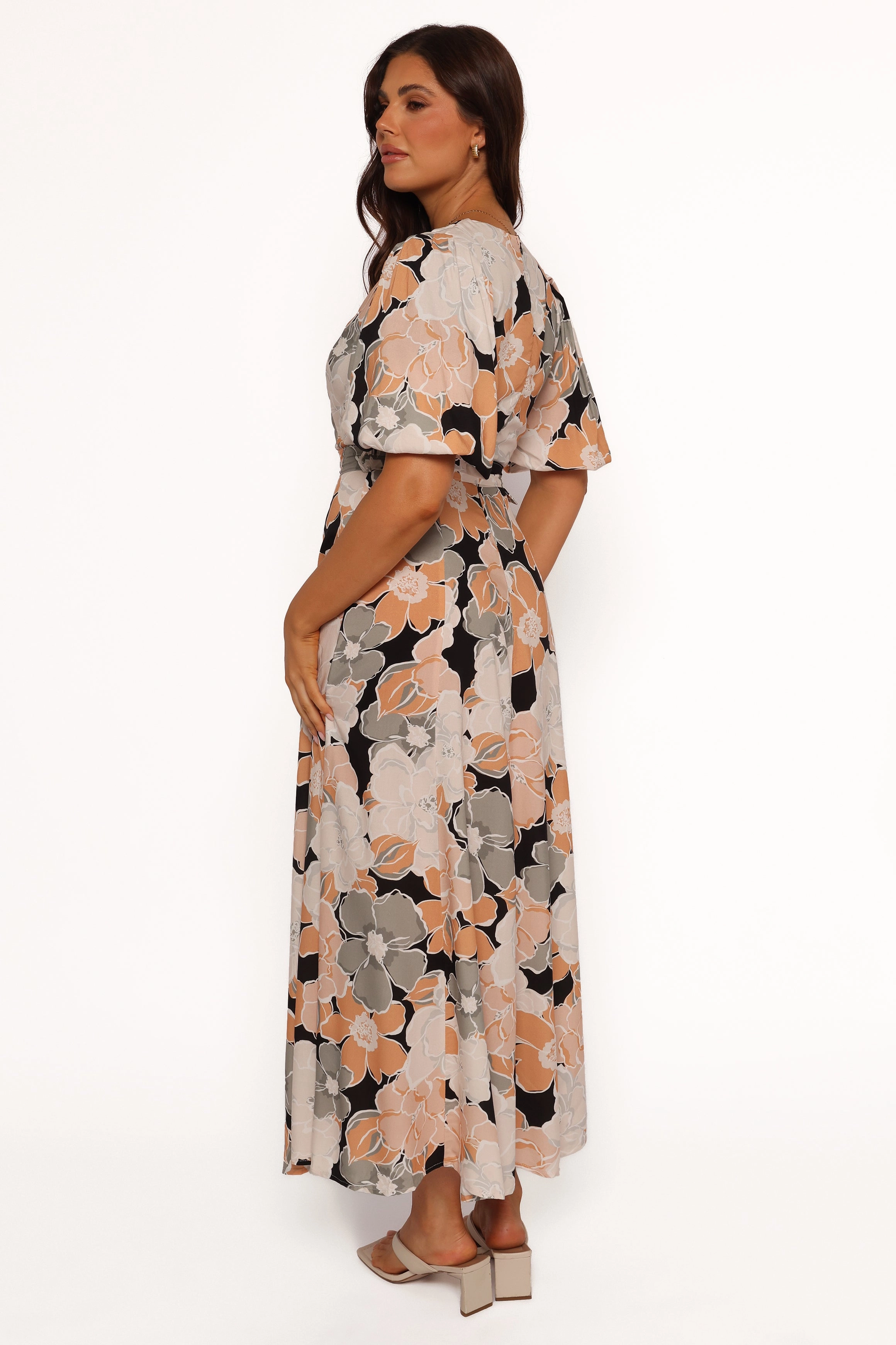 Work Chic Tiarni Maxi Dress - Black Floral