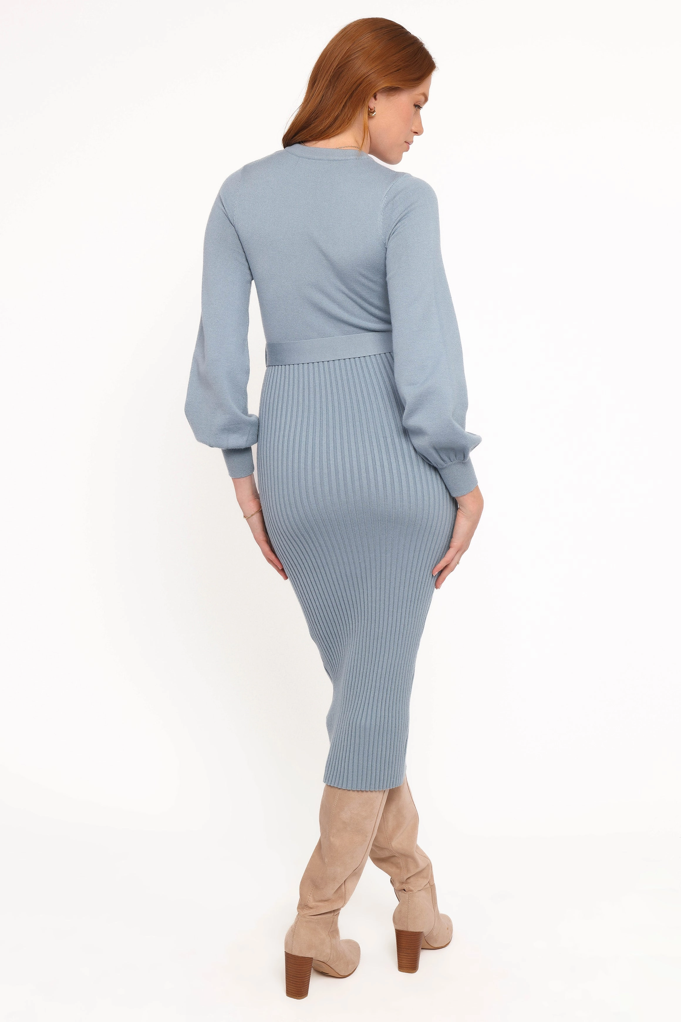 Helena Dress - Blue Peach Tone
