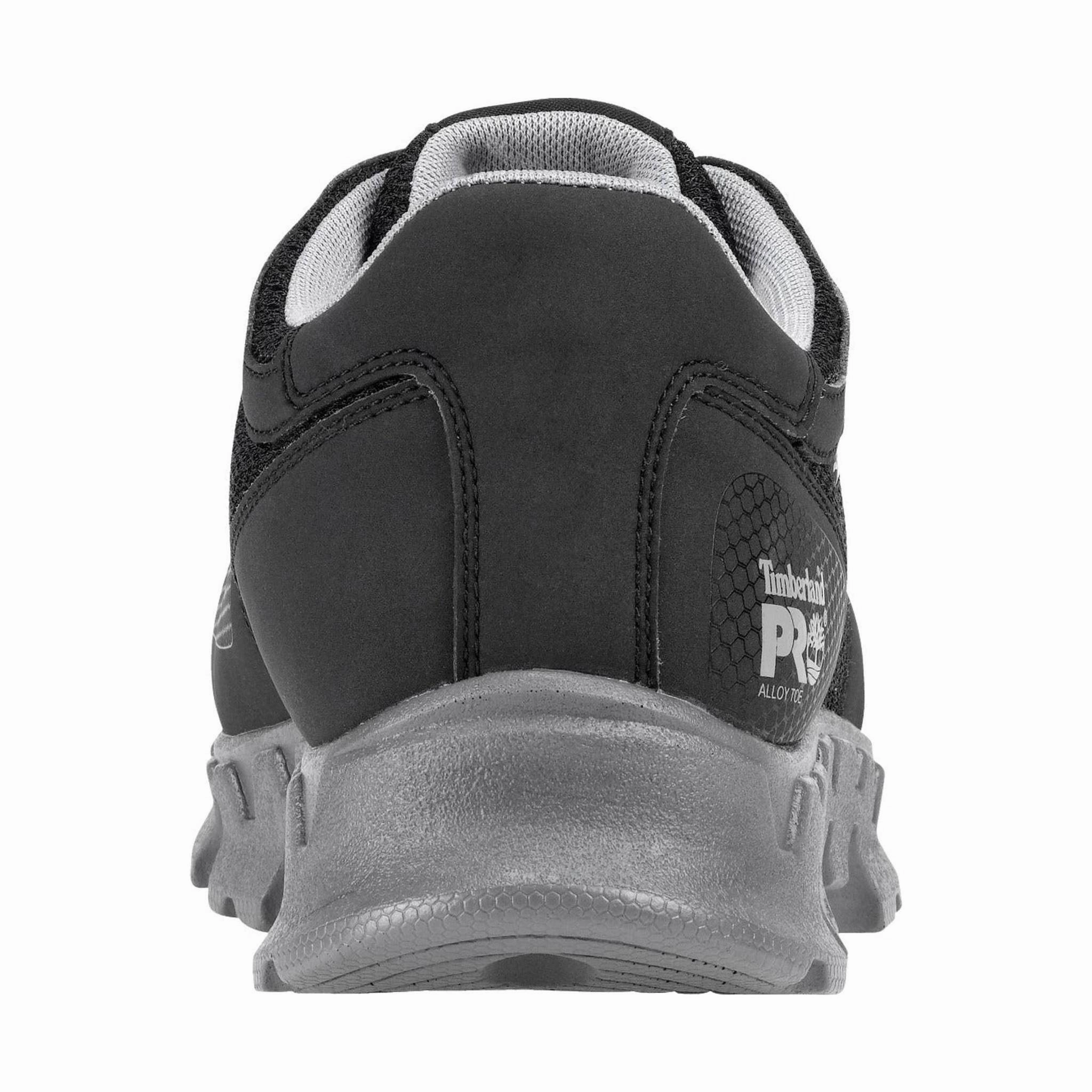 MeshFabric Adjustable Strap Lock Timberland PRO Men's Powertrain Alloy Toe ESD Work Shoes - Black/Grey