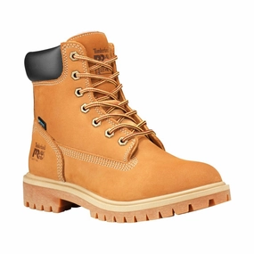 Timberland Pro Women's 6" Direct Attach Waterproof Insulated Work Boot Soft Toe - Wheat Sleek Construction gift pick
