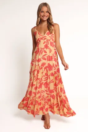 Maximalist-Trend Forbes Maxi Dress - Red Floral