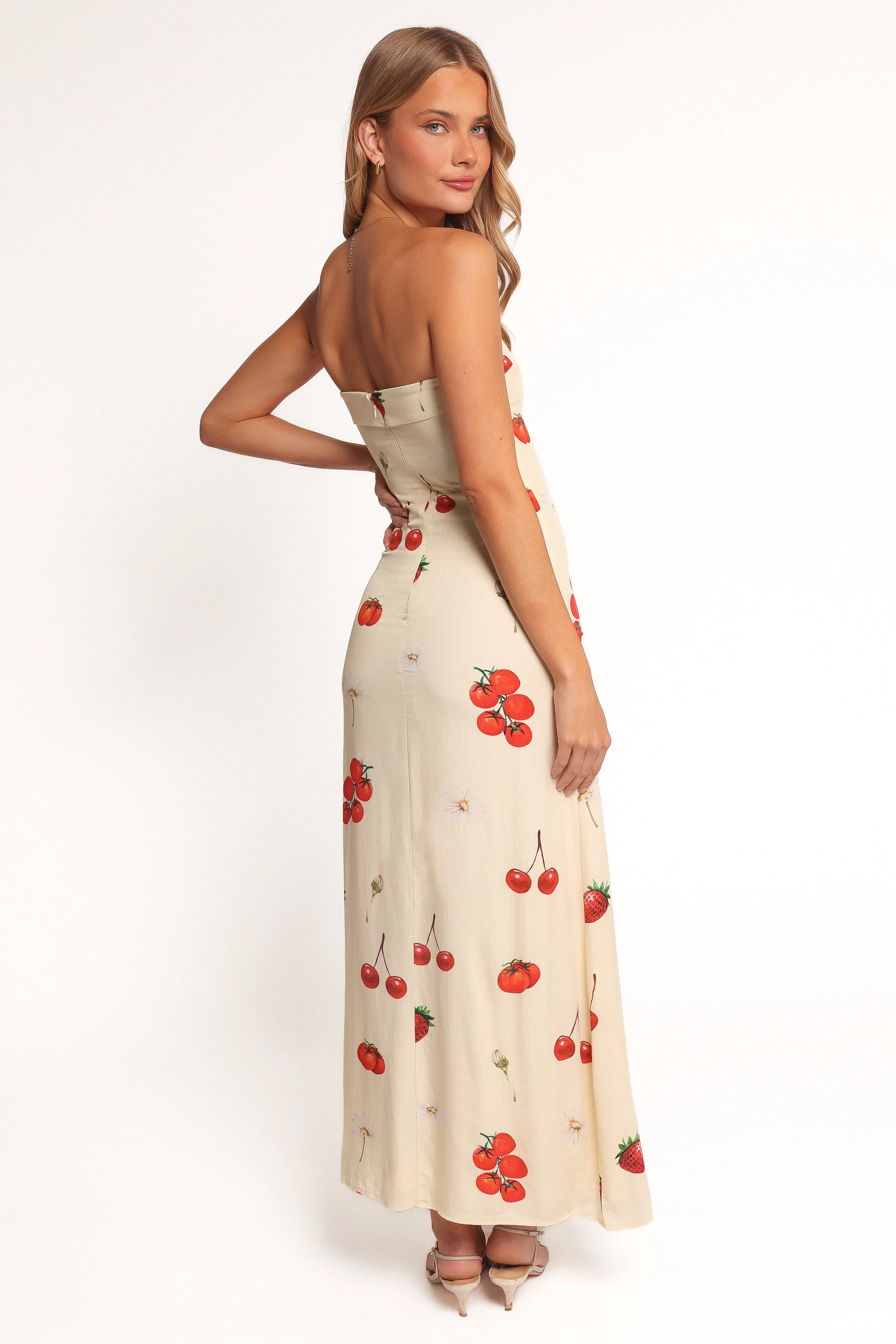 Adela Maxi Dress - Tomato Print Vibrant Layer