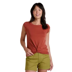 RollUpCuff Toad & Co Women's Anza Short Sleeve Shirt - Cinnamon