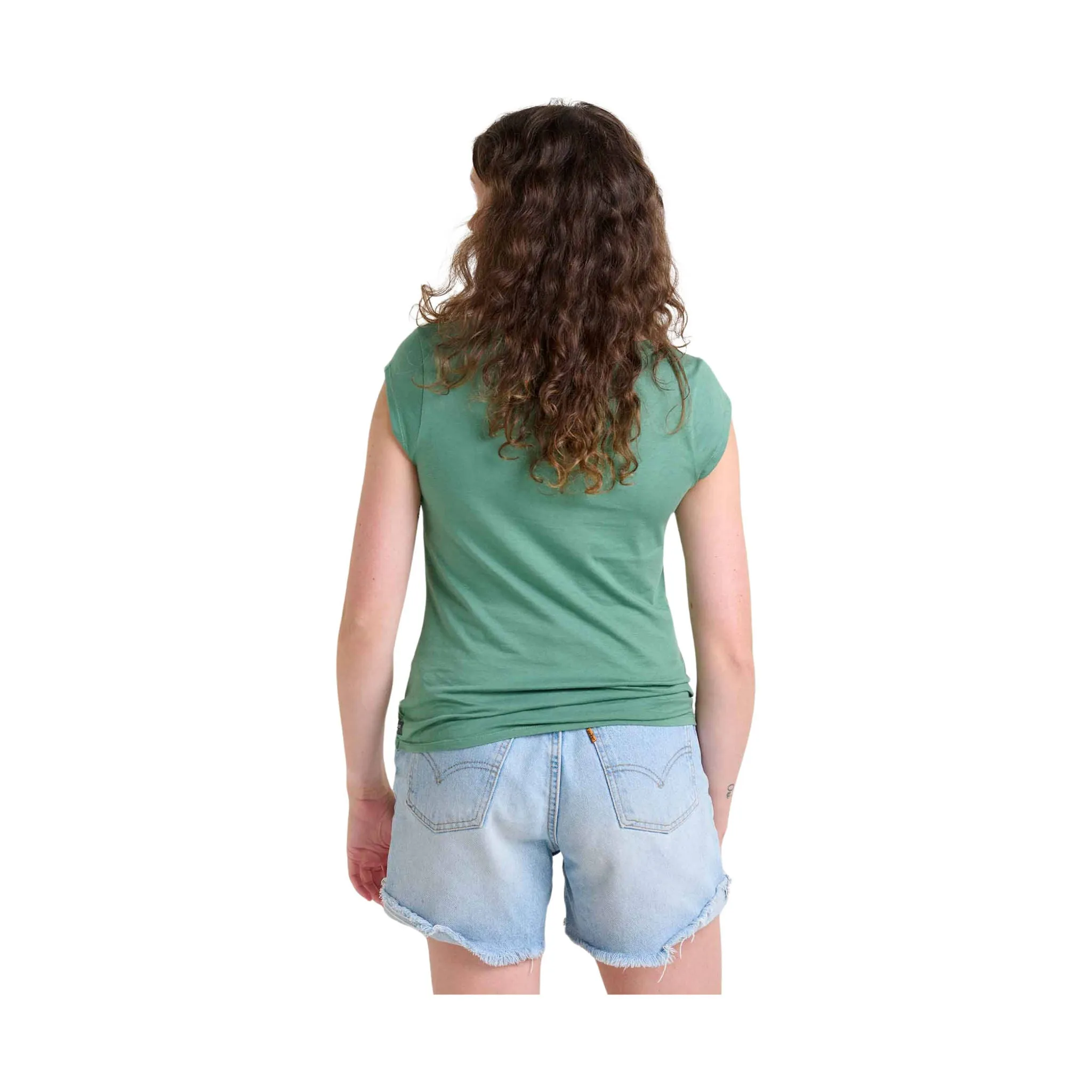 Sweat Absorbing Lining Toad & Co Women's Anza Short Sleeve Shirt - Ivy