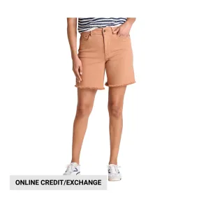 Soft Finish Comfortable Flex Toad & Co Women's Balsam Seeded Cutoff Short - Hazel
