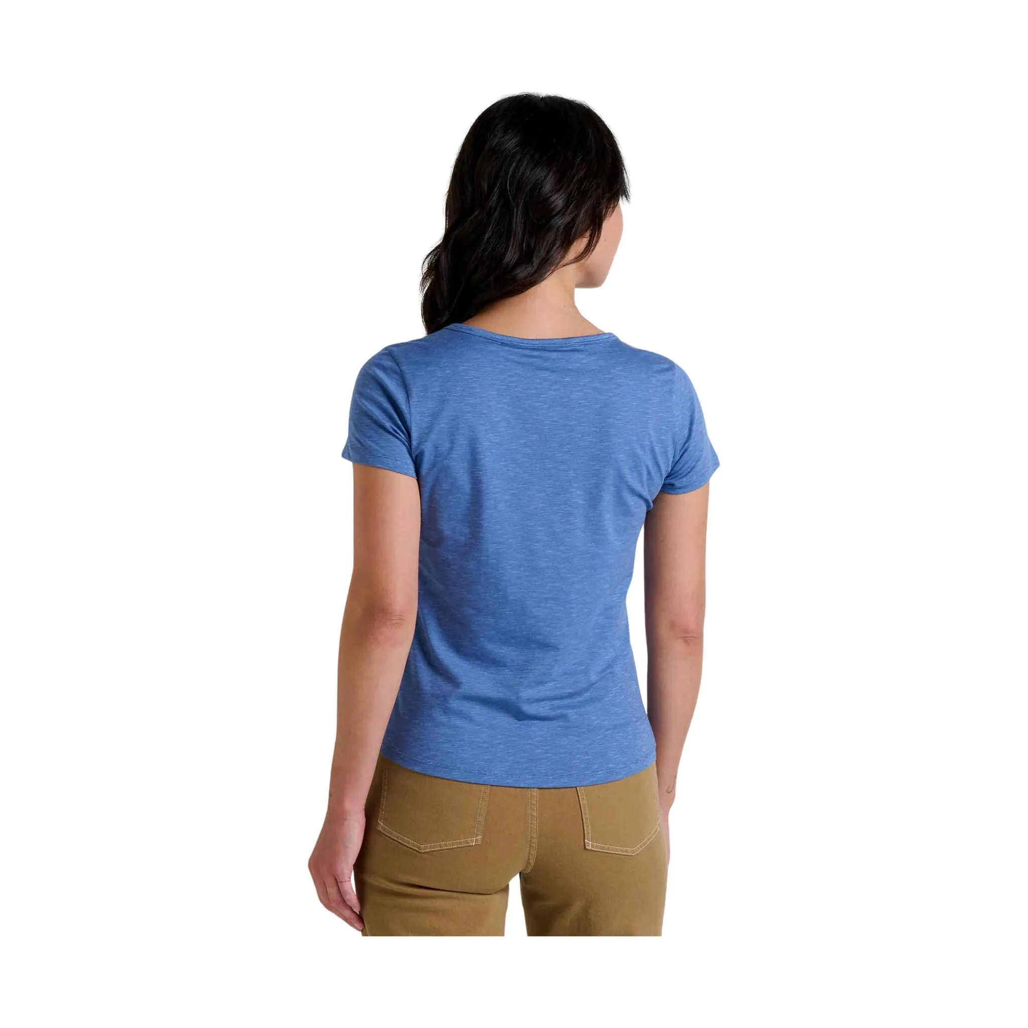 Toad & Co Women's Marley II Short Sleeve Tee - Kyanite Ribbed Neckline