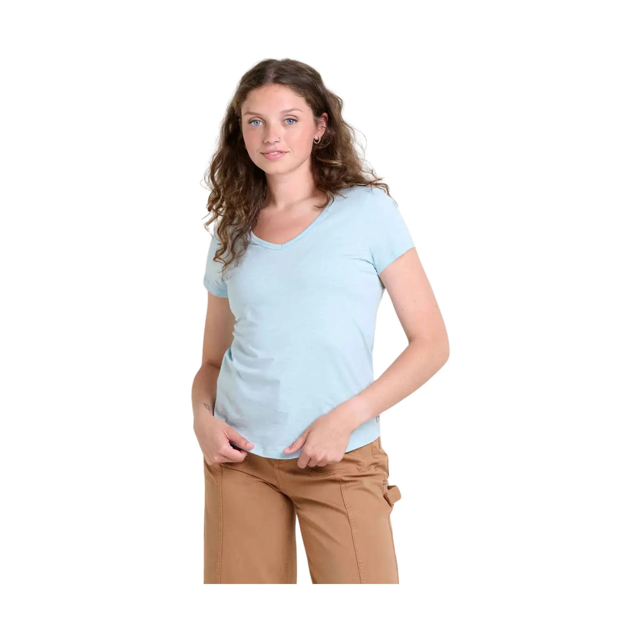 Unlined Design Toad & Co Women's Marley II Short Sleeve Tee - Skyway