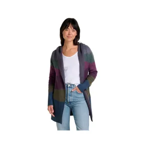 rainy day wear Toad & Co Women's Merino Heartfelt Hoodie - Midnight Landscape