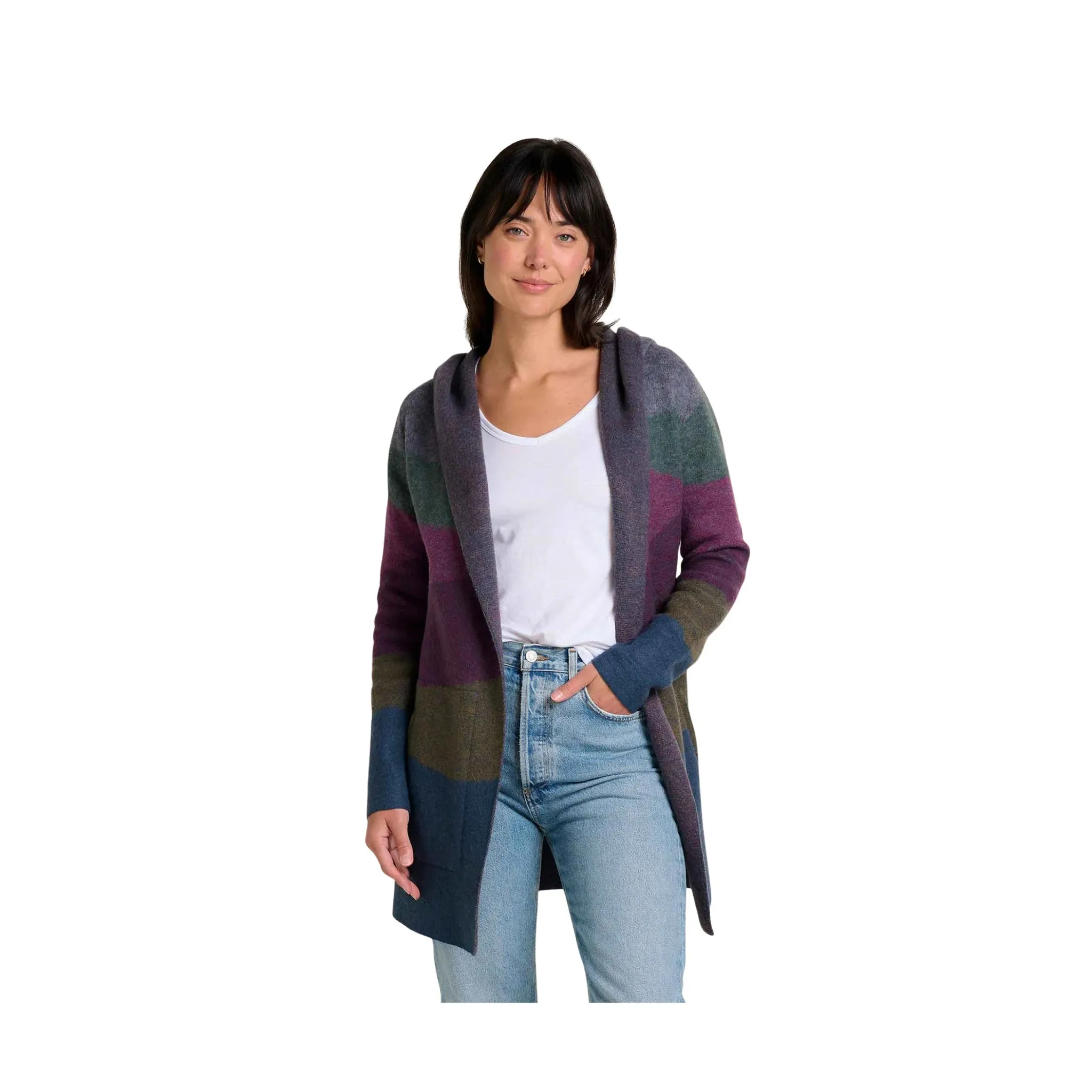 Toad & Co Women's Merino Heartfelt Hoodie - Midnight Landscape Athletic Cut product premium quality assurance