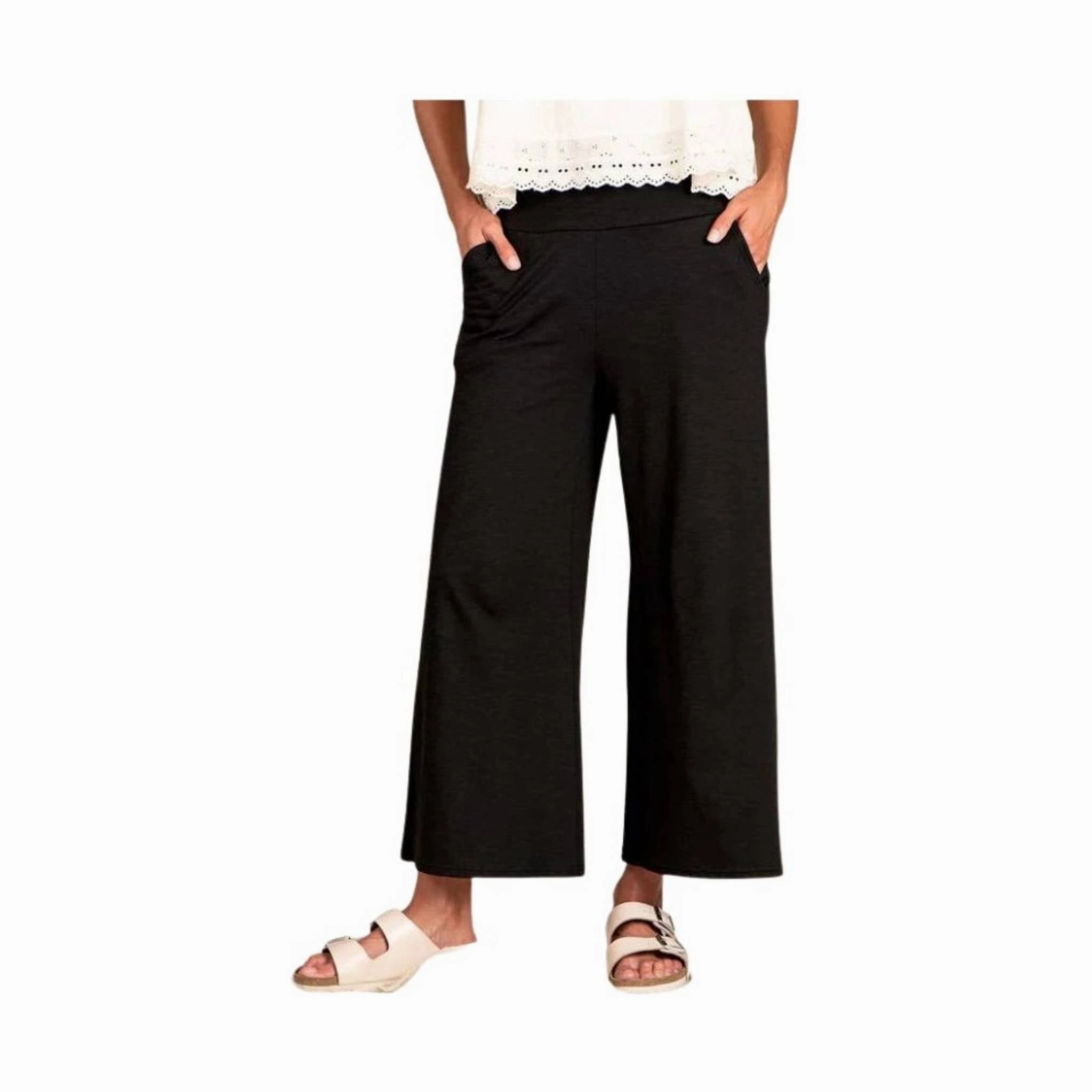 Breathable activewear Adaptive Fit Toad & Co Women's Chaka Pull On Pant - Black