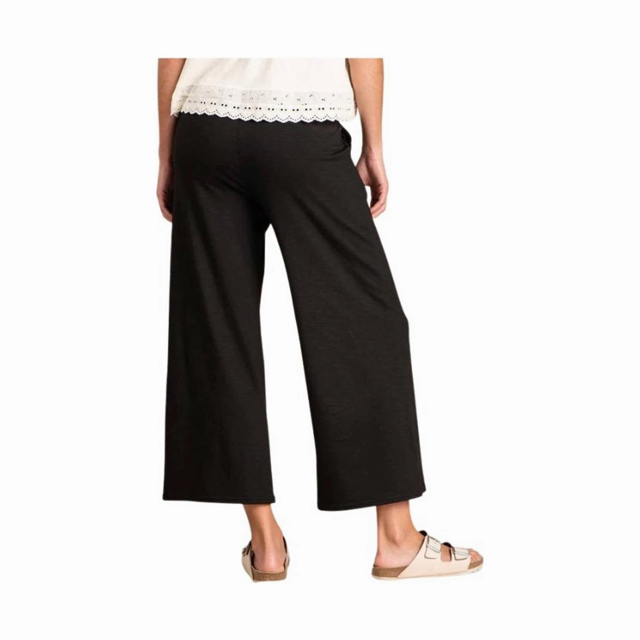 Toad & Co Women's Chaka Pull On Pant - Black Lightweight Layer Functional Design