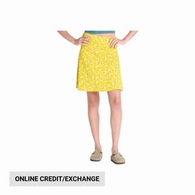 Toad & Co Women's Chaka Skirt - Sulphur Half Daisy High Density Weave