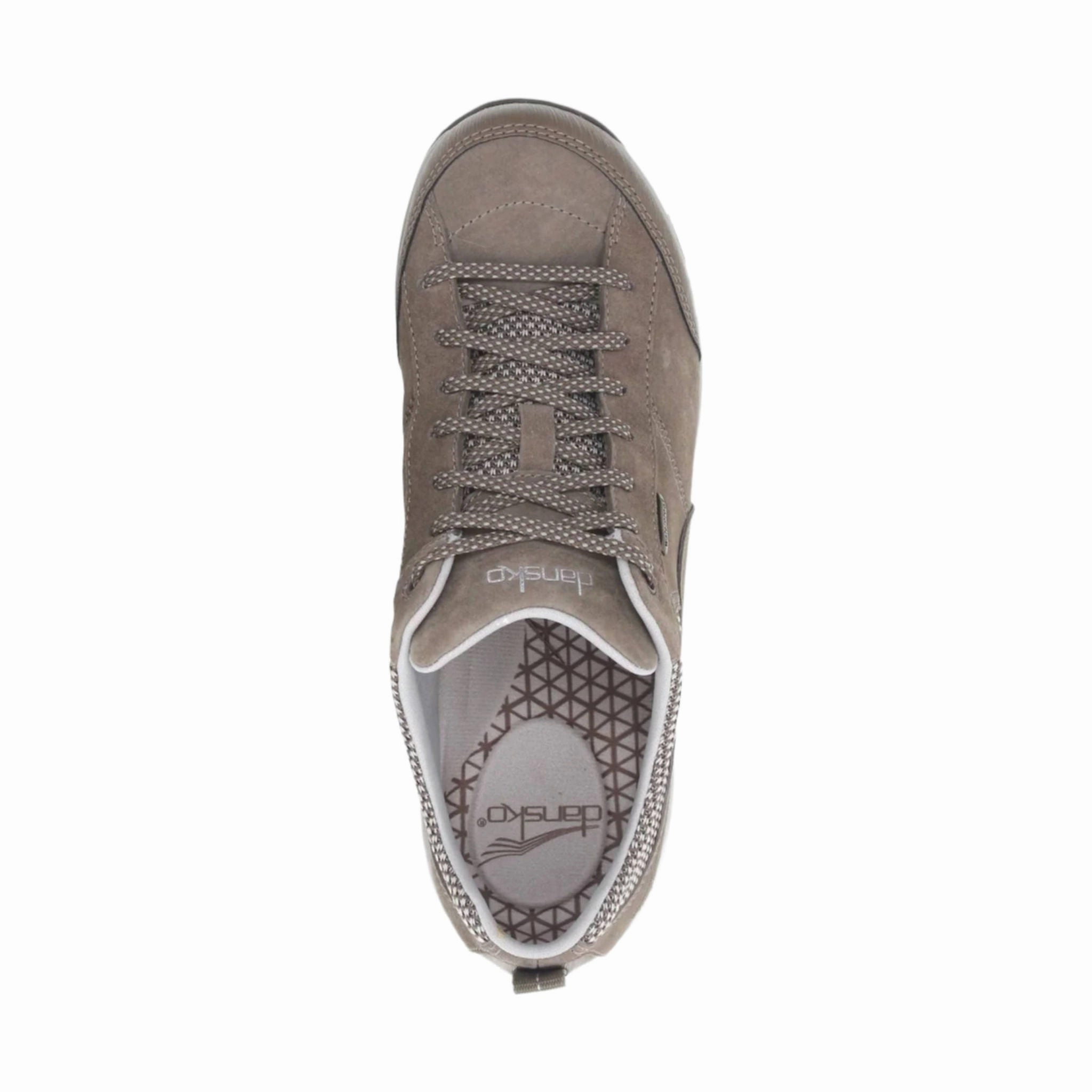 Low Key Motion Support Dansko Women's Paisley Wide Waterproof Sneaker - Walnut