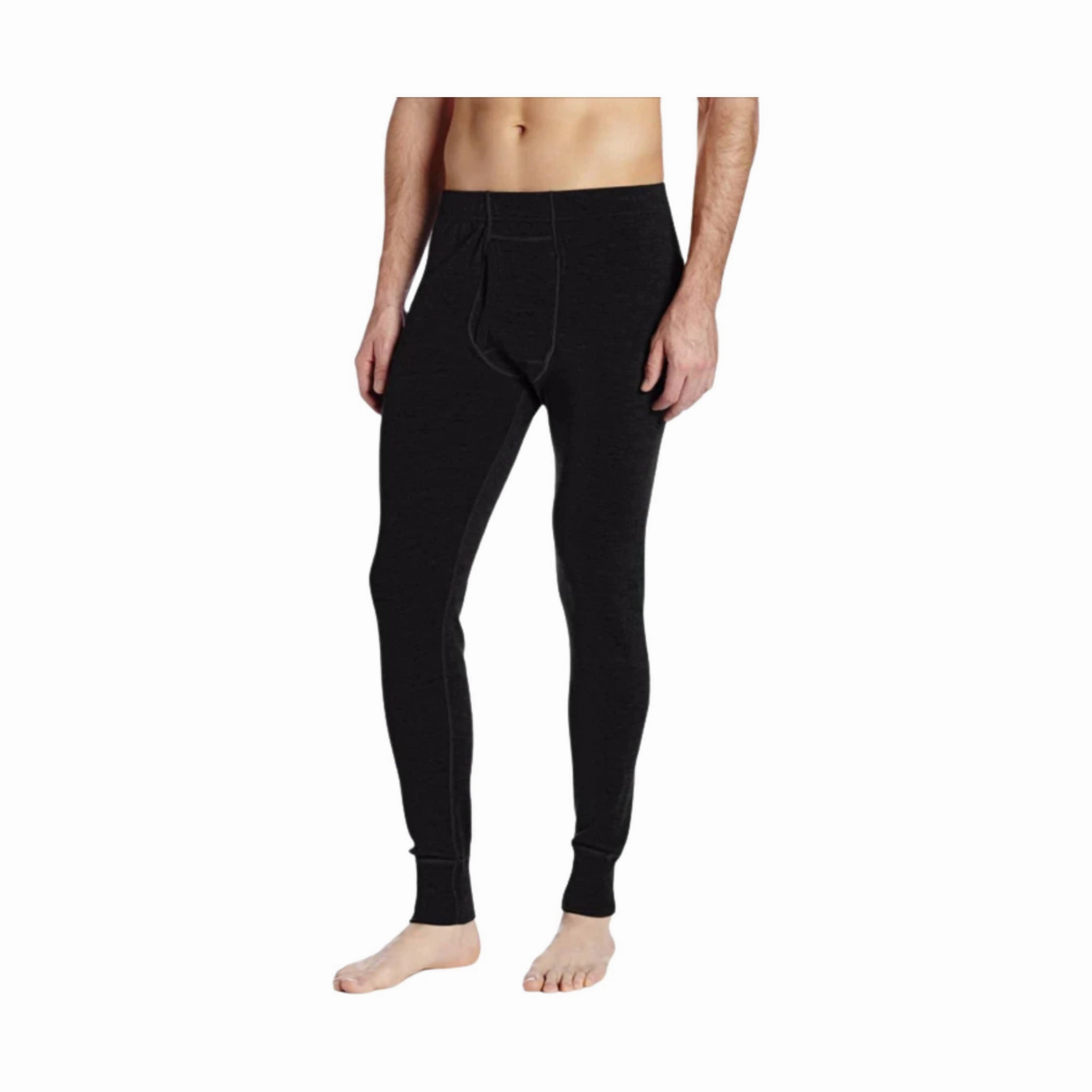 Versatile staple Minus33 Men's Kancamagus Midweight Wool Base Layer Bottom - Black