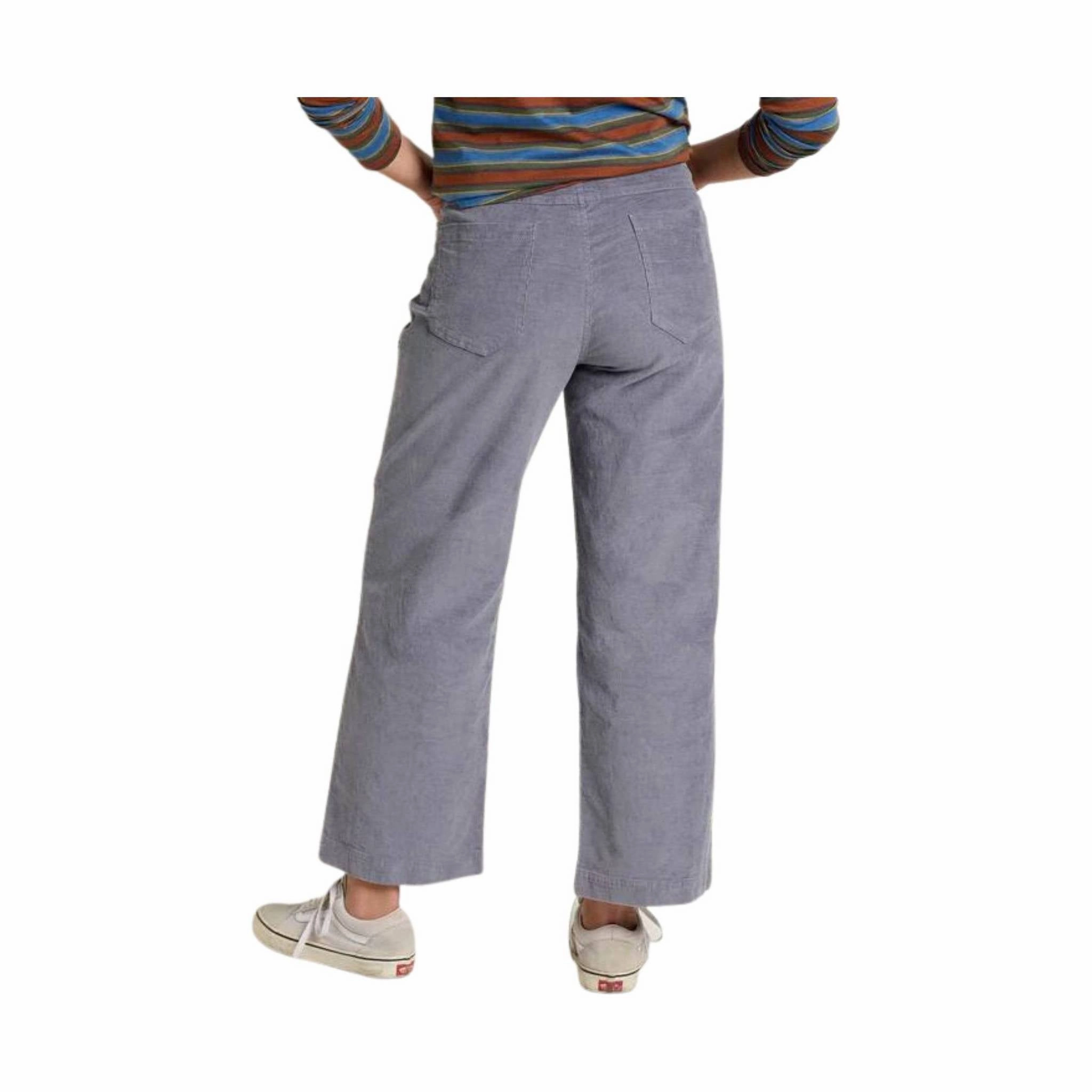 Toad & Co Women's Karuna Cord Wide Leg Pant - Storm ReinforcedBeltLoops