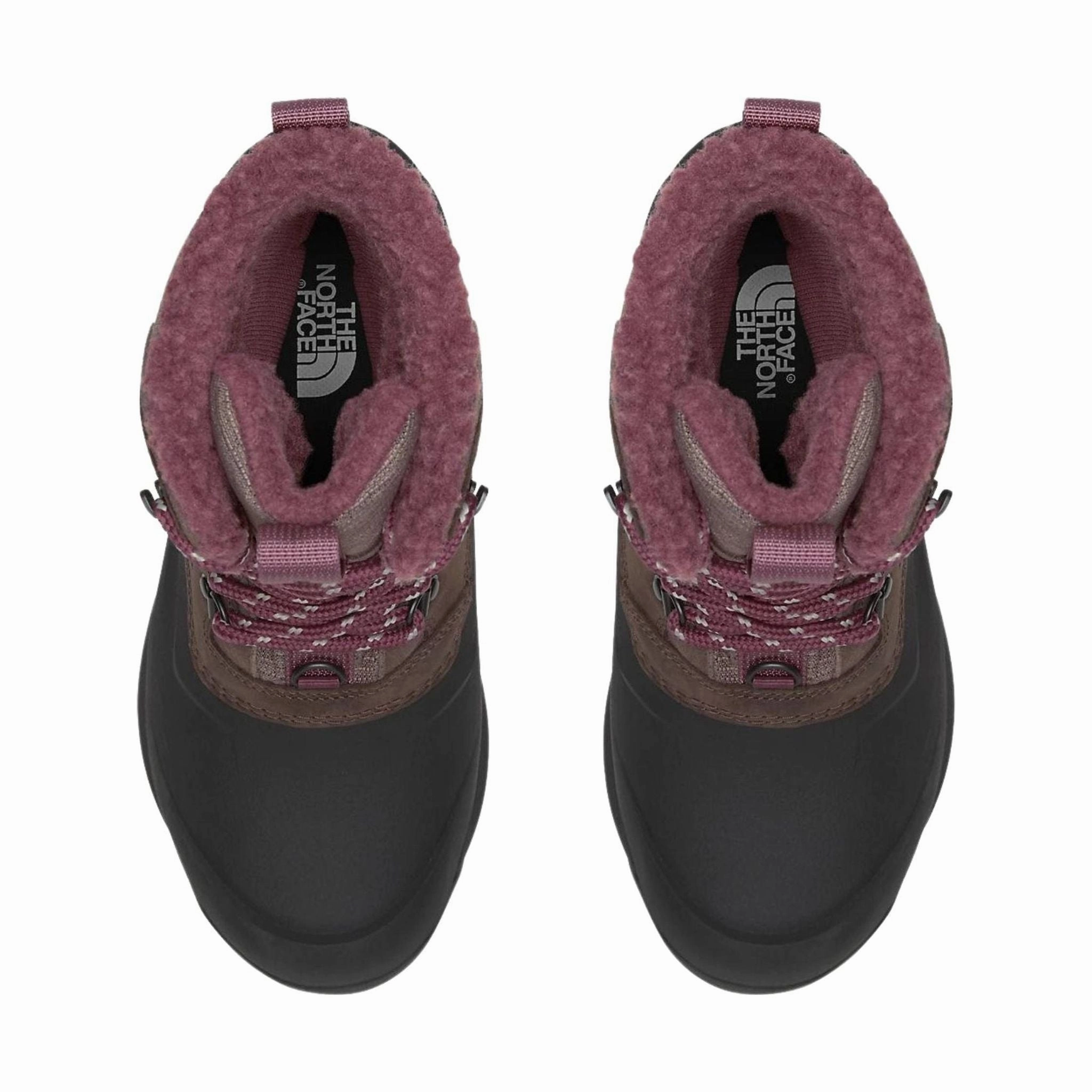 The North Face Women's Chilkat V 400 Waterproof Winter Boots - Deep Taupe/TNF Black rain walk Modern