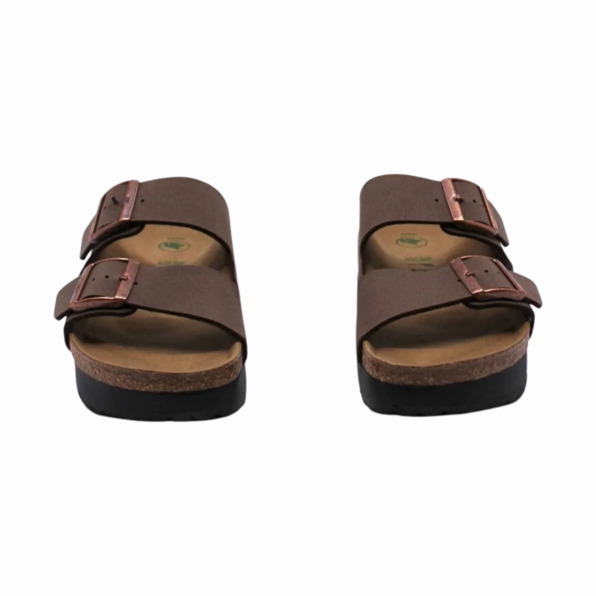 Long Step Birkenstock Papillio Arizona Platform Vegan Sandal - Mocha