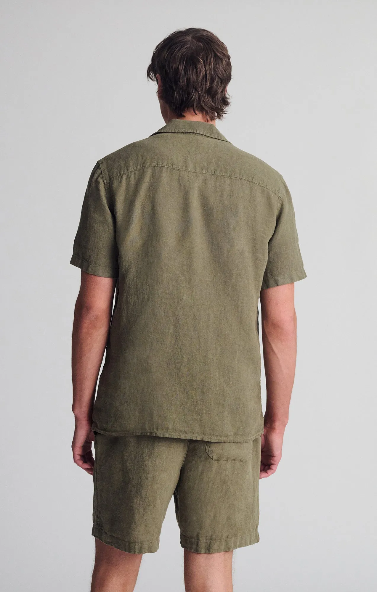 Creative Professional Easy Comfort LINEN SHORT SLEEVE SHIRT IN KALAMATA