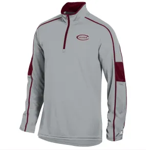 product exchange policy Ribbed Hem Champion Diamond 1/4 Zip - Grey & Maroon