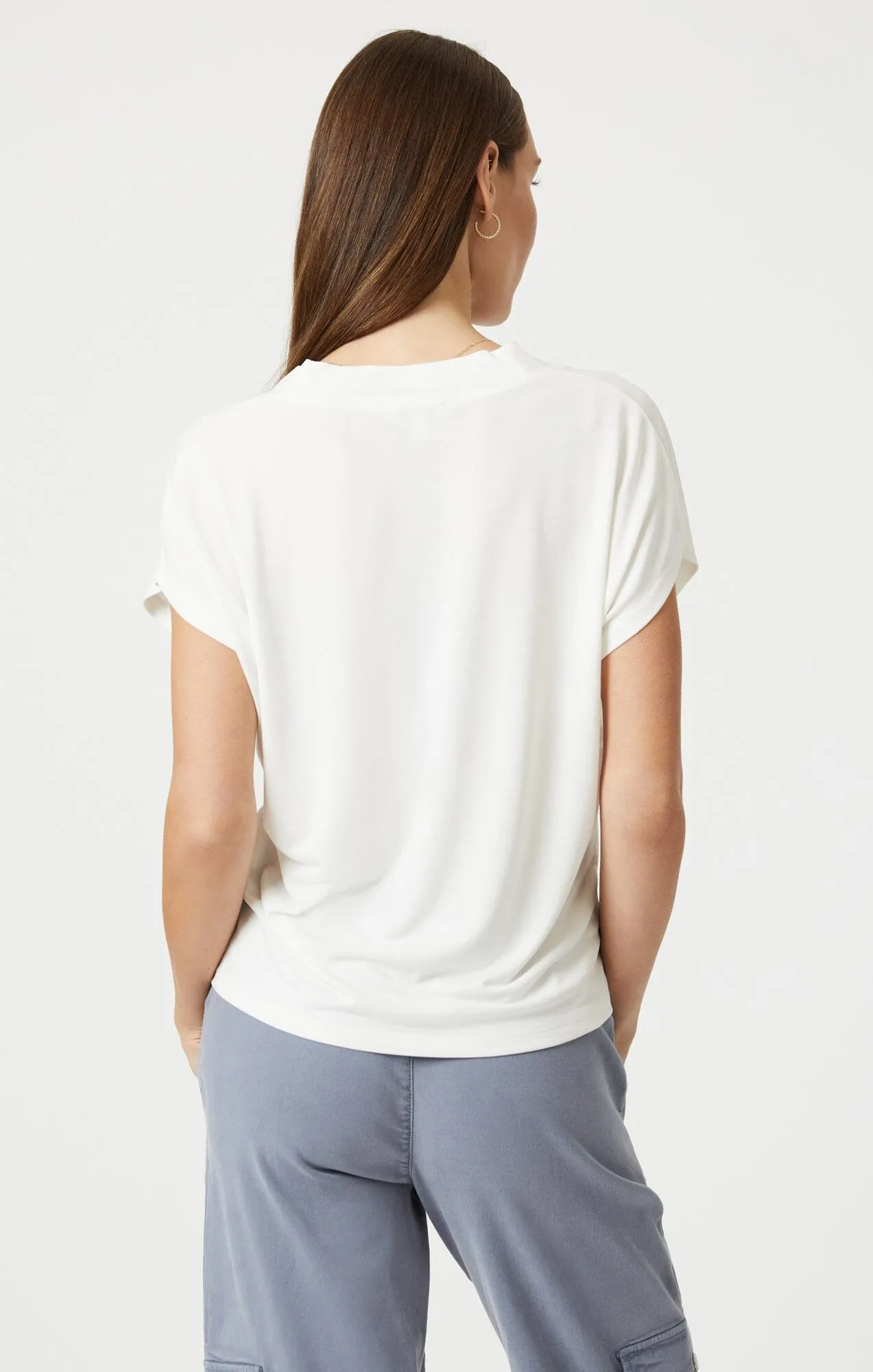 Perfect Layer LUXE TOUCH TENCEL? V-NECK SHIRT IN ANTIQUE LUXE