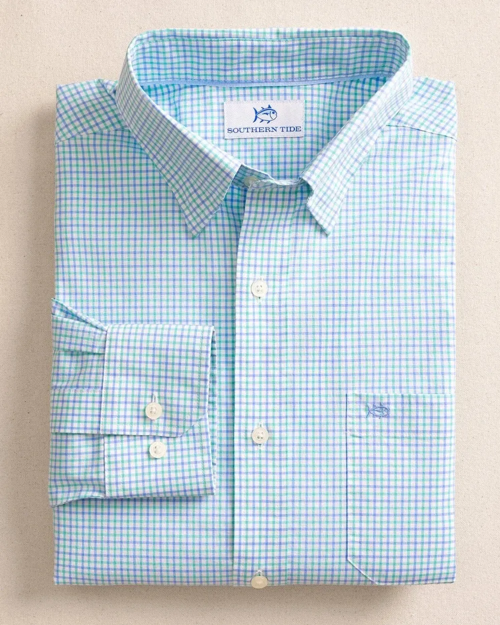 Subtle pattern Non Static Finish Charleston Summerton Plaid Sport Shirt