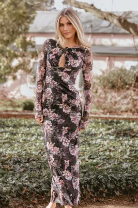 Beadwork Trilby Maxi Dress - Floral Lace