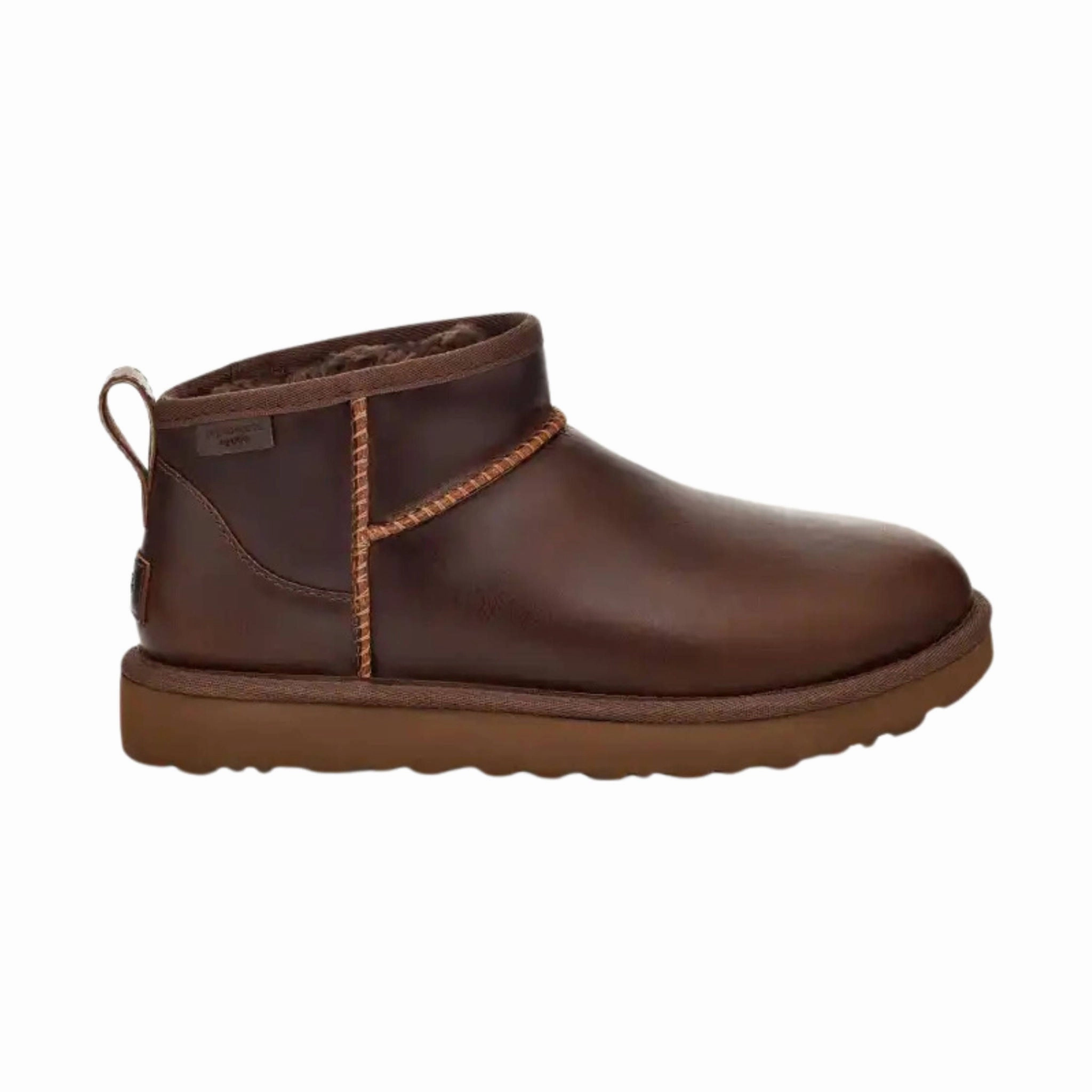 UGG Women's Classic Ultra Mini Leather Regen Boots - Ironwood Scholar