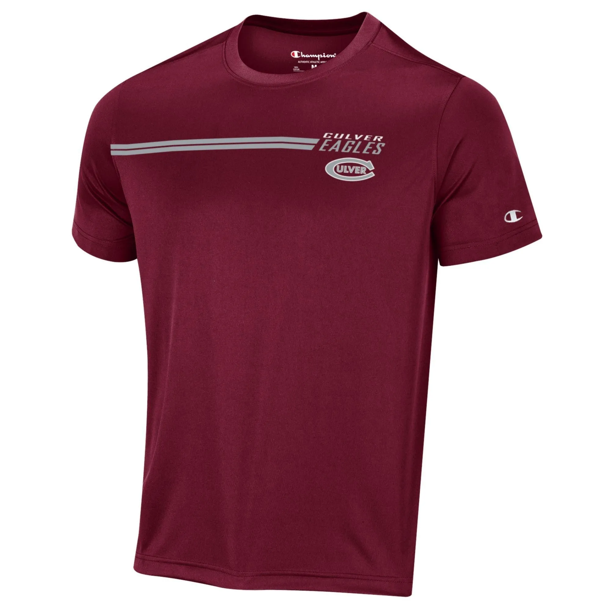 Champion Impact Tee - Maroon Comfy Casual