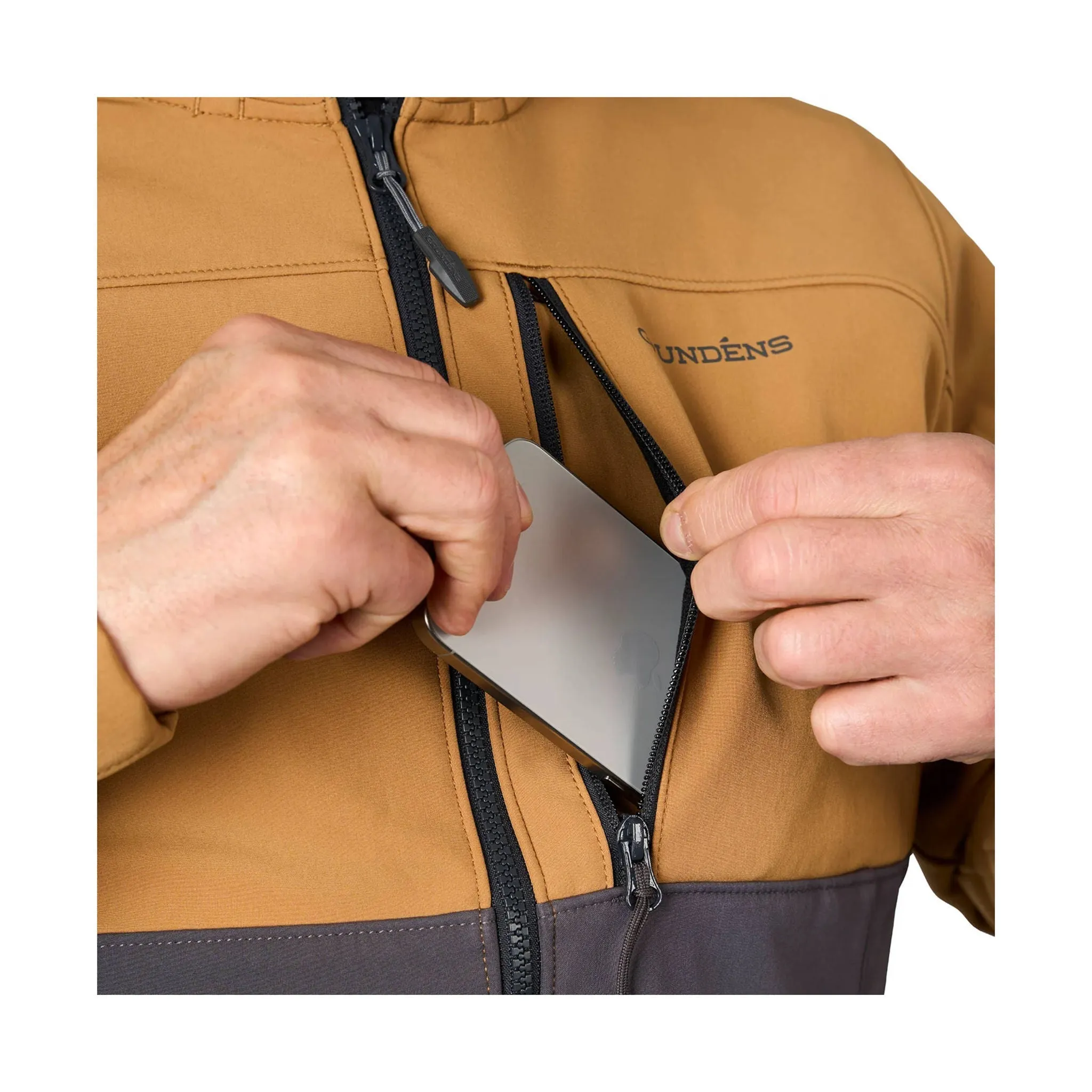 ReversibleStyle Grundens Men's Bulkhead Jacket - Whiskey/Anchor