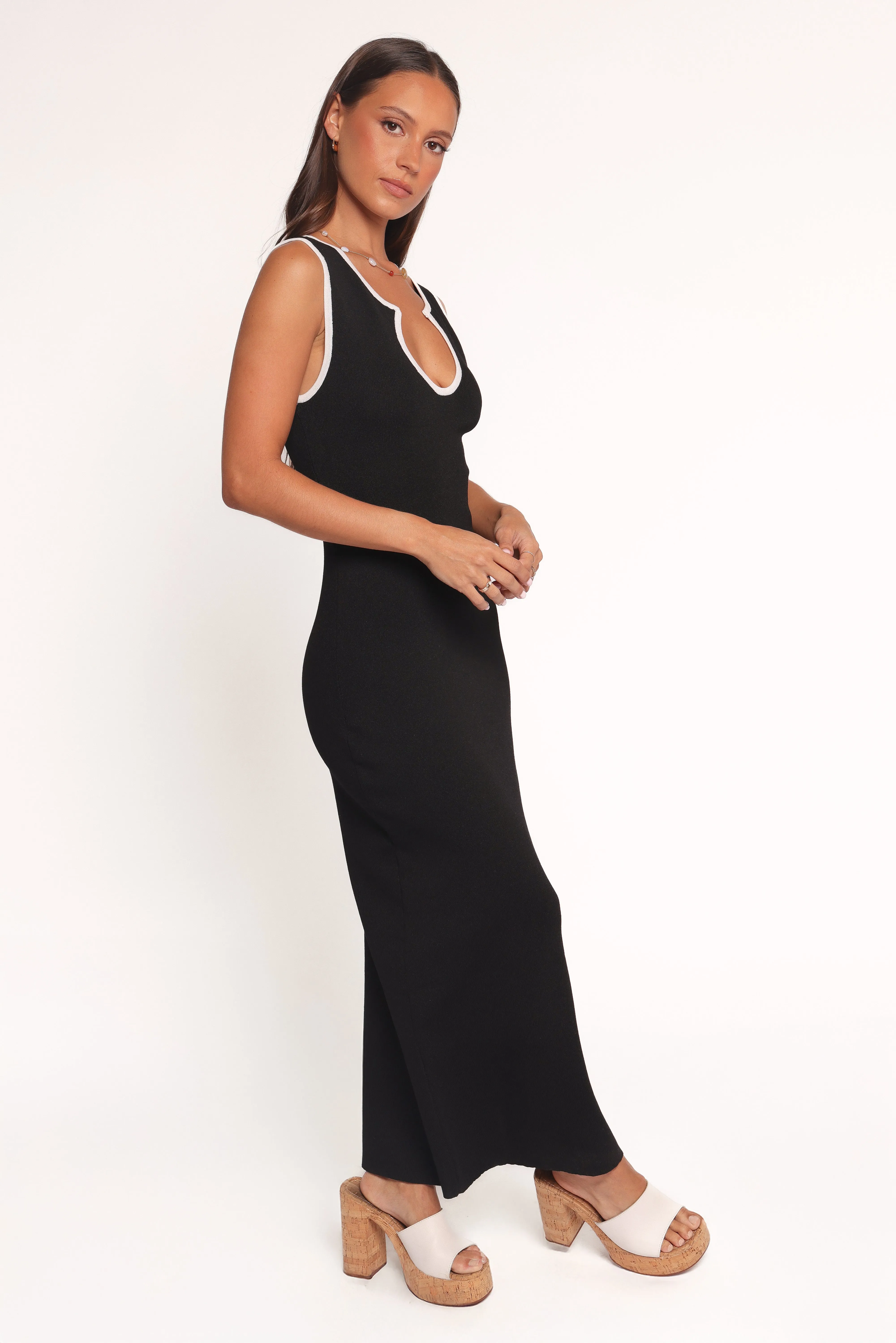 Classic and Modern Umi Midi Dress - Black