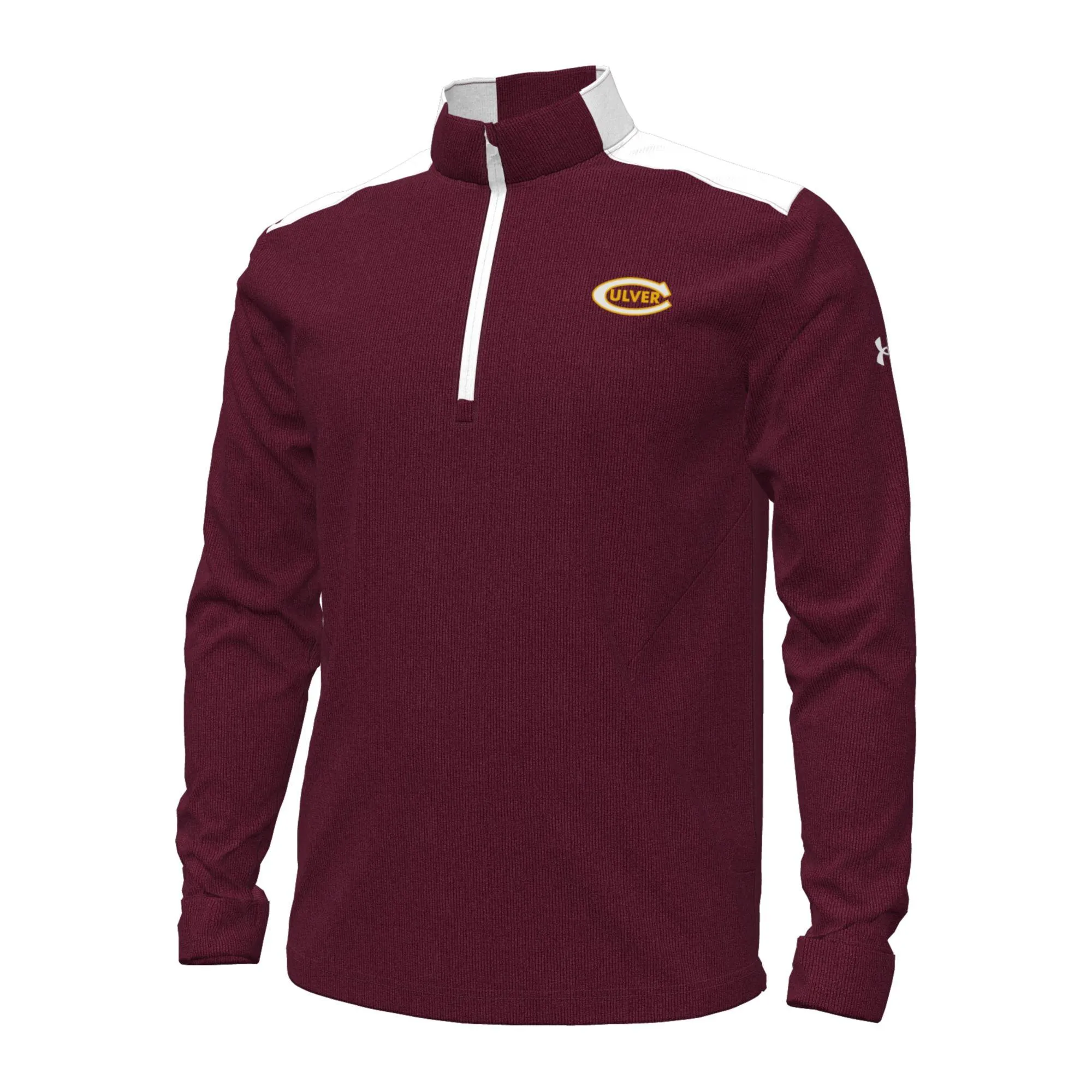 product weekday wear practicality Classic Layer Under Armour Game Day Double Knit 1/4 Zip - Maroon