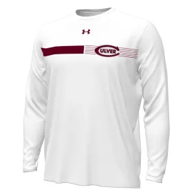 High Density Knit Light Casual Under Armour Gameday Tech Armourfuse Long Sleeve Tee - White