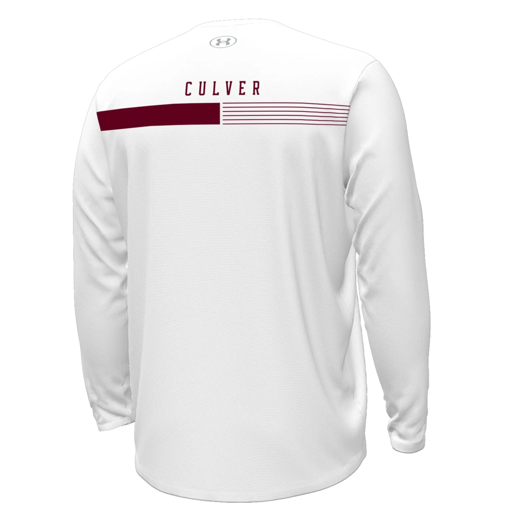 Under Armour Gameday Tech Armourfuse Long Sleeve Tee - White Modern and Soft Light Flex