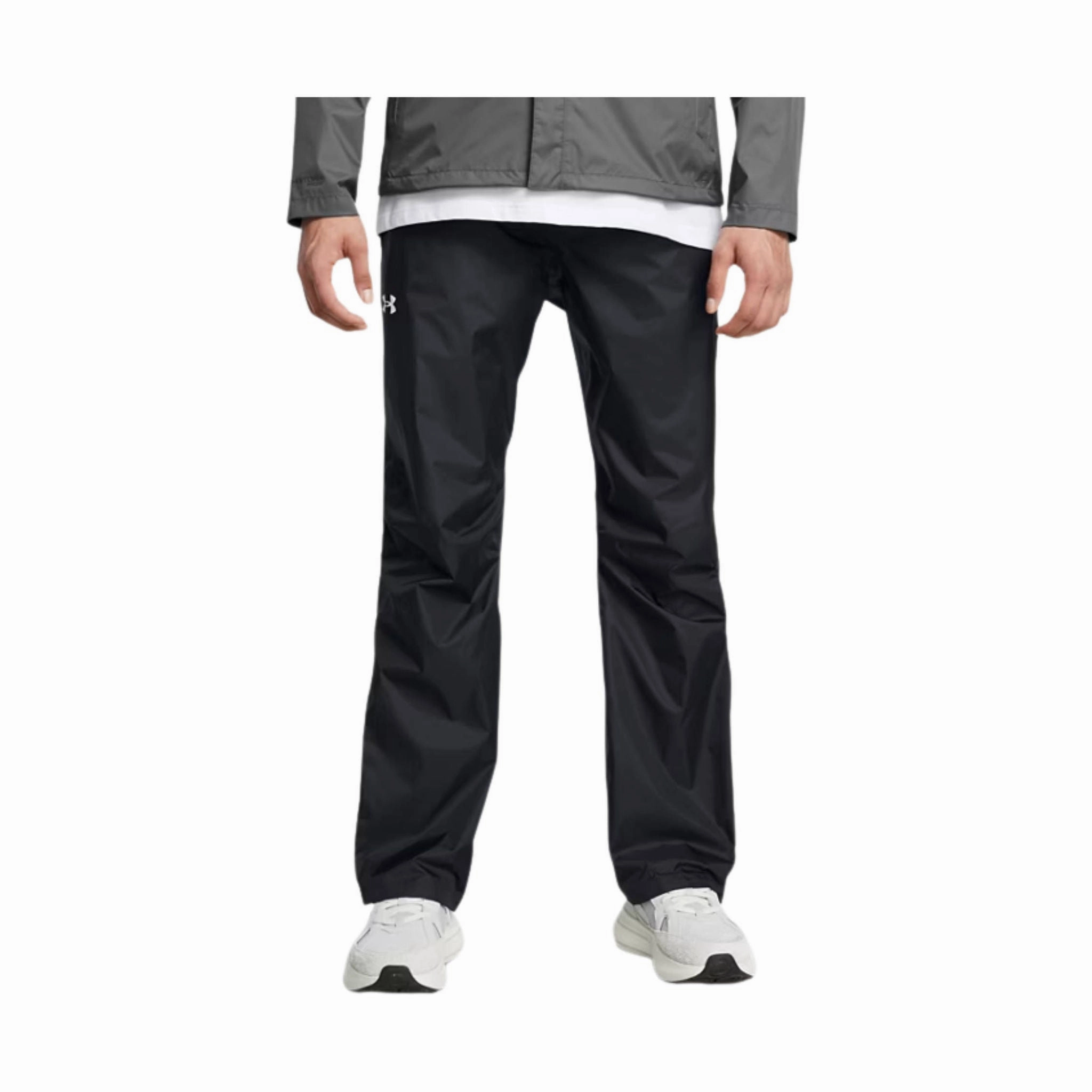Reinforced Stitching Under Armour Men's Stormproof Cloudstrike Rain Pants - Black/White