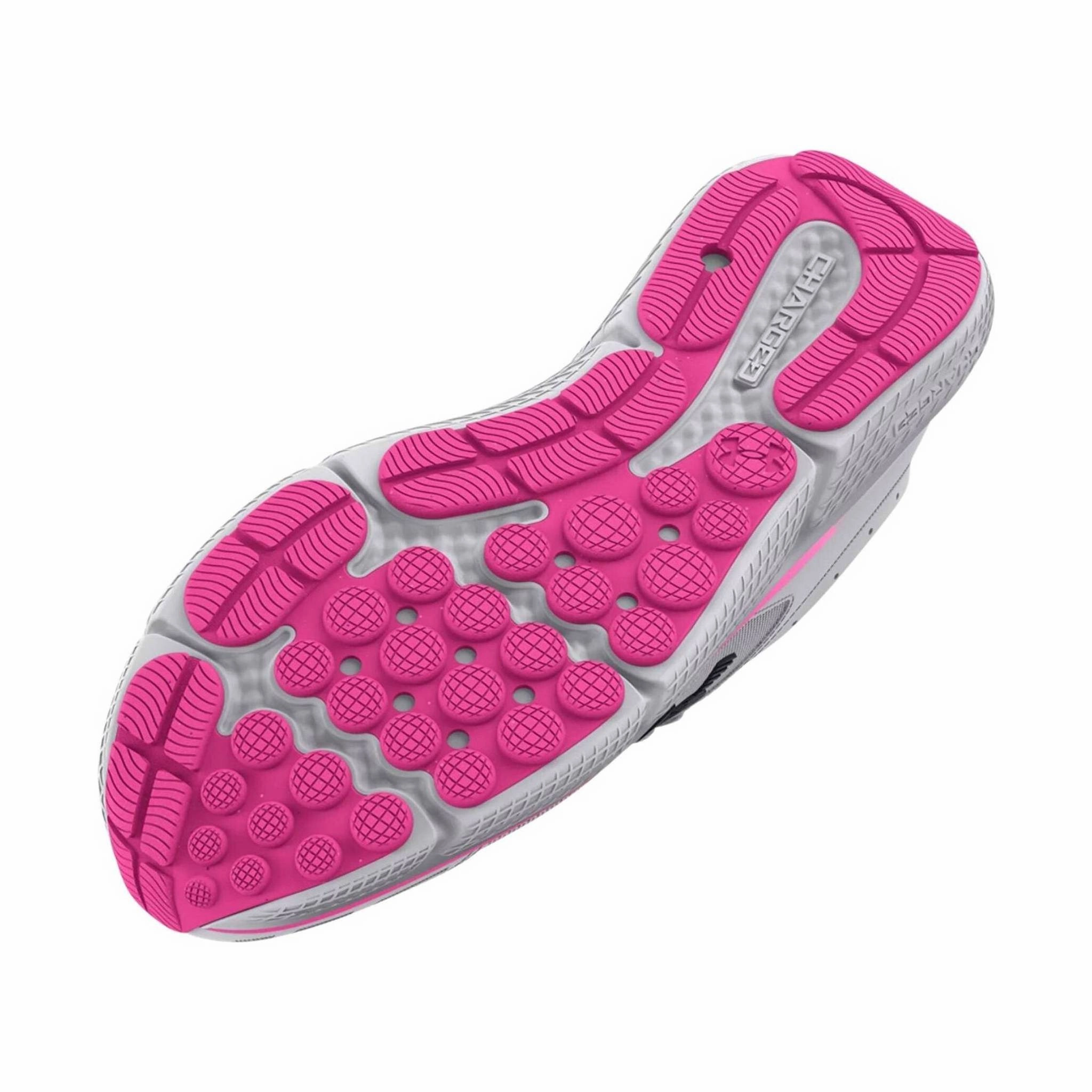 Under Armour Women's Charged Assert 10 - White/Pink Performance Support High Density Foam Layer