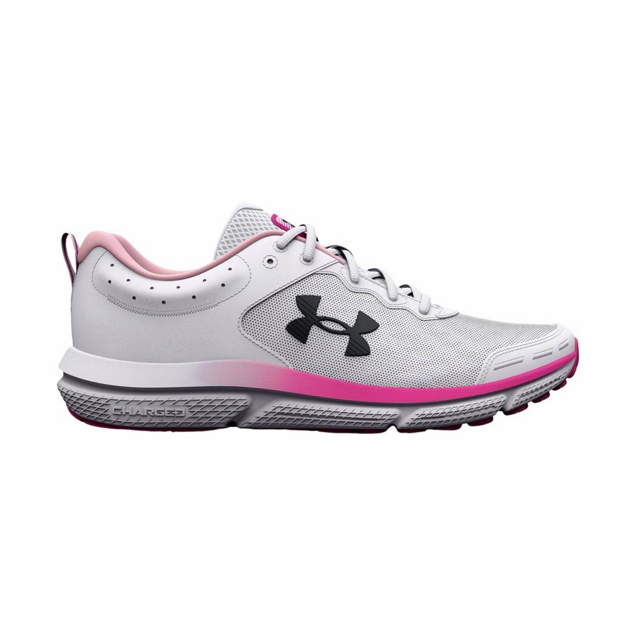Under Armour Women's Charged Assert 10 - White/Pink Torque Control