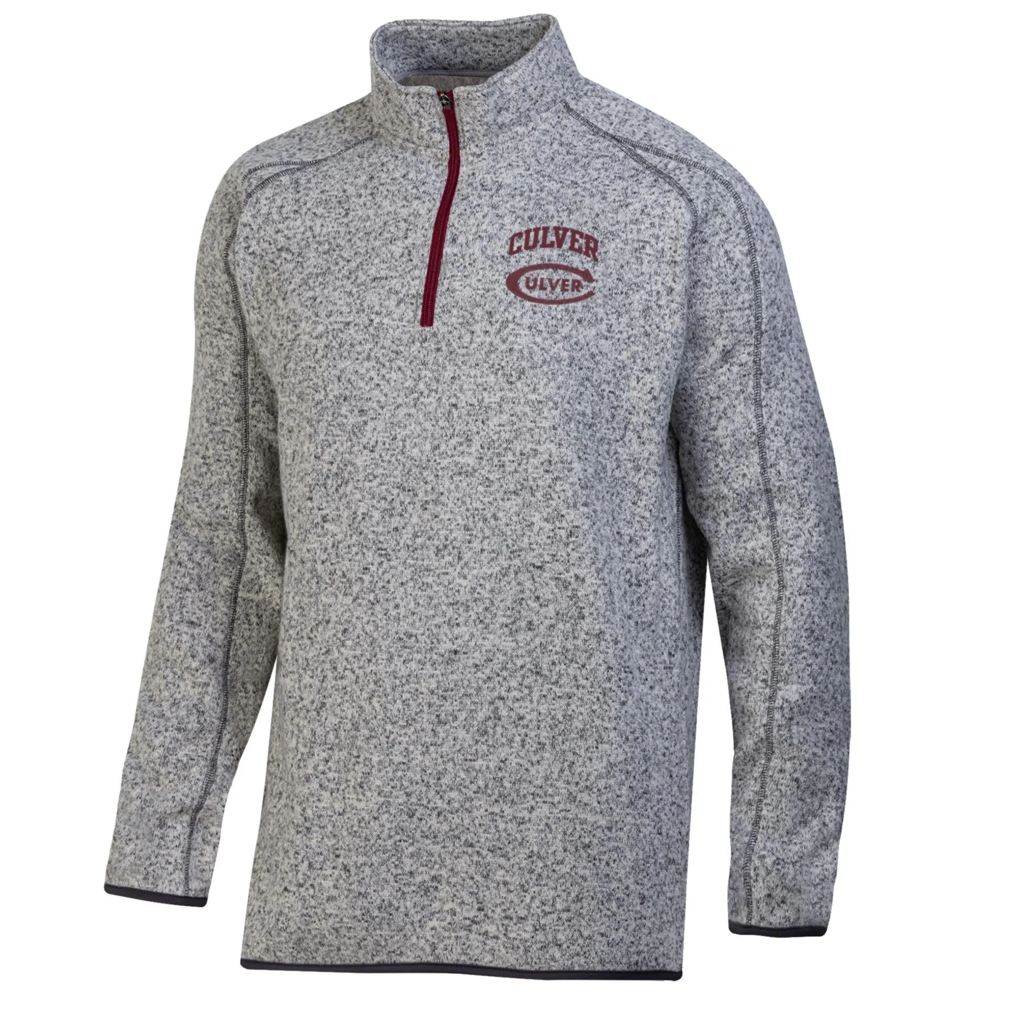 Champion Men's Arctic Sweater Fleece 1/4 Zip - Frosted Granite Oatmeal Comfortable Layers product mesh lining breathability