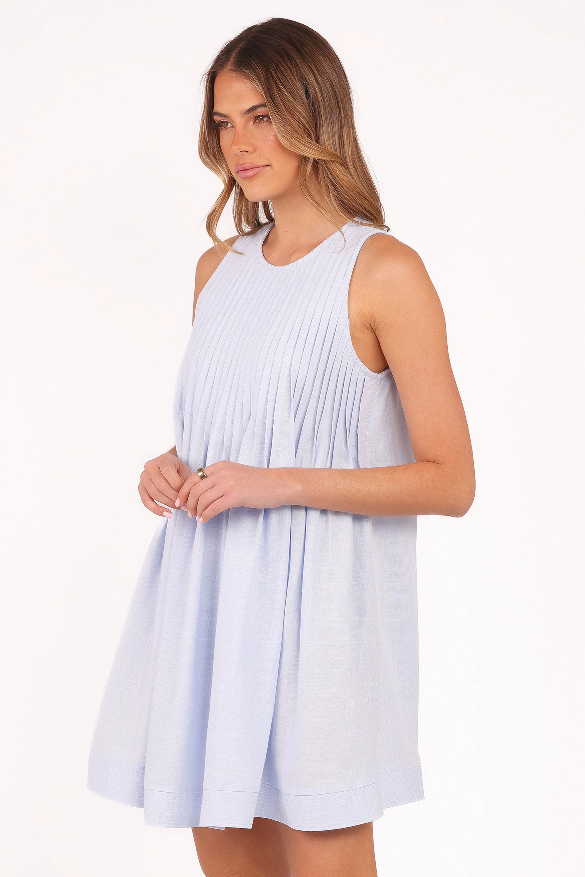 Daniela Mini Dress - Blue sophisticated appearance