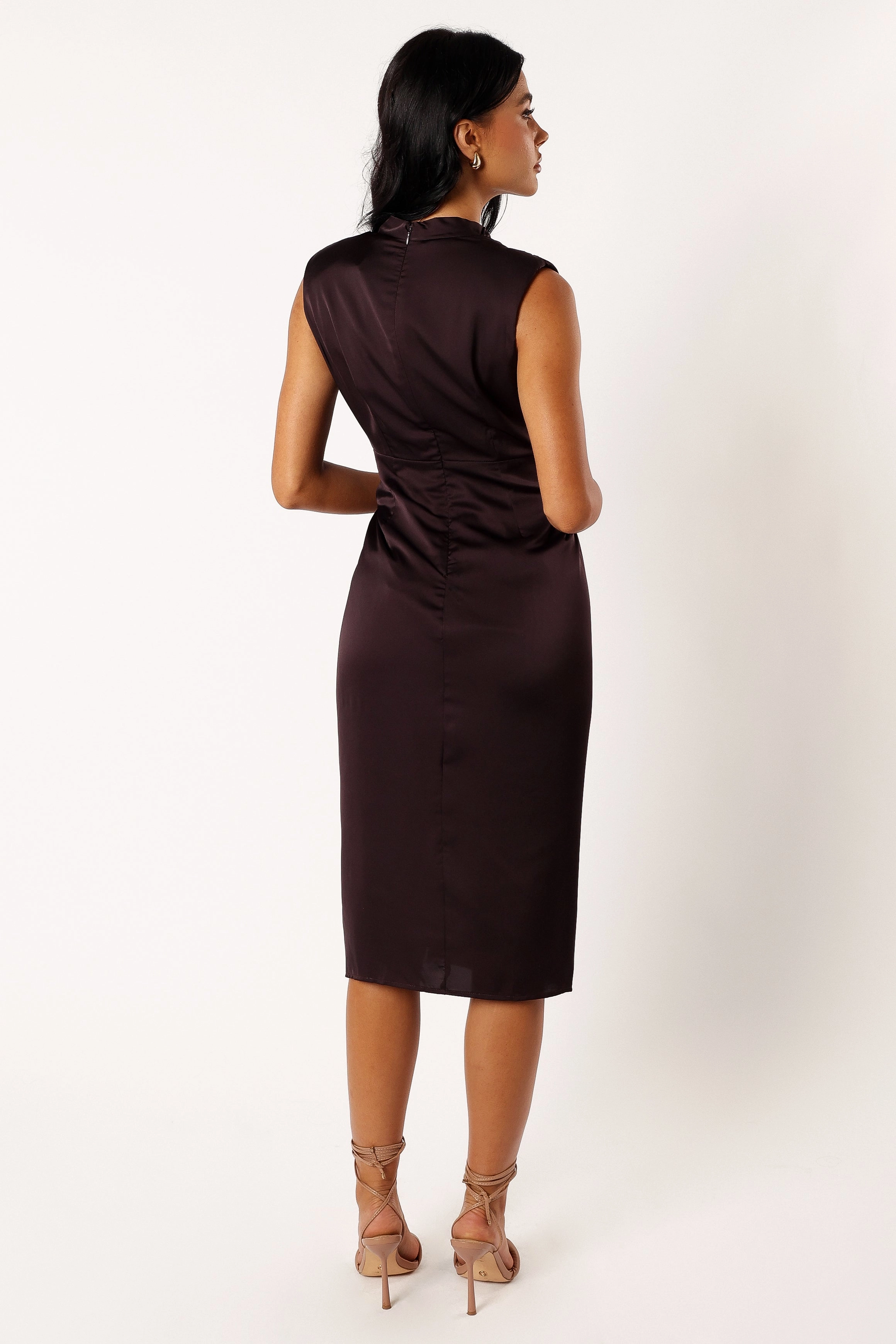 Easy Lovely Dina Midi Dress - Black Coffee