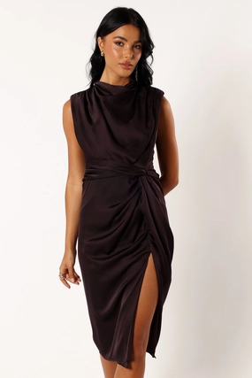 Dina Midi Dress - Black Coffee Inclusive Fit Work or Casual